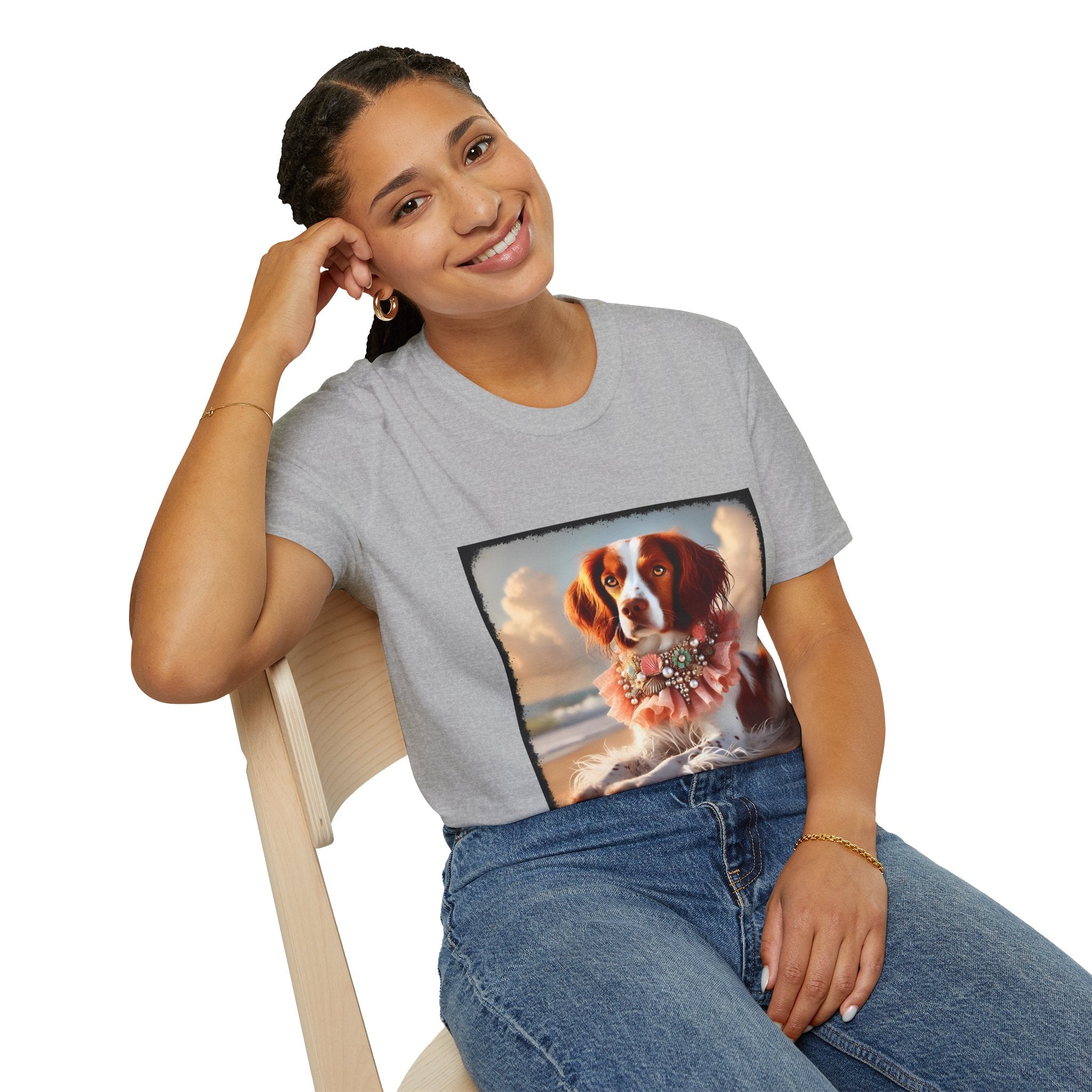Brittany Beach Beauty | Unisex Dog T-Shirt
