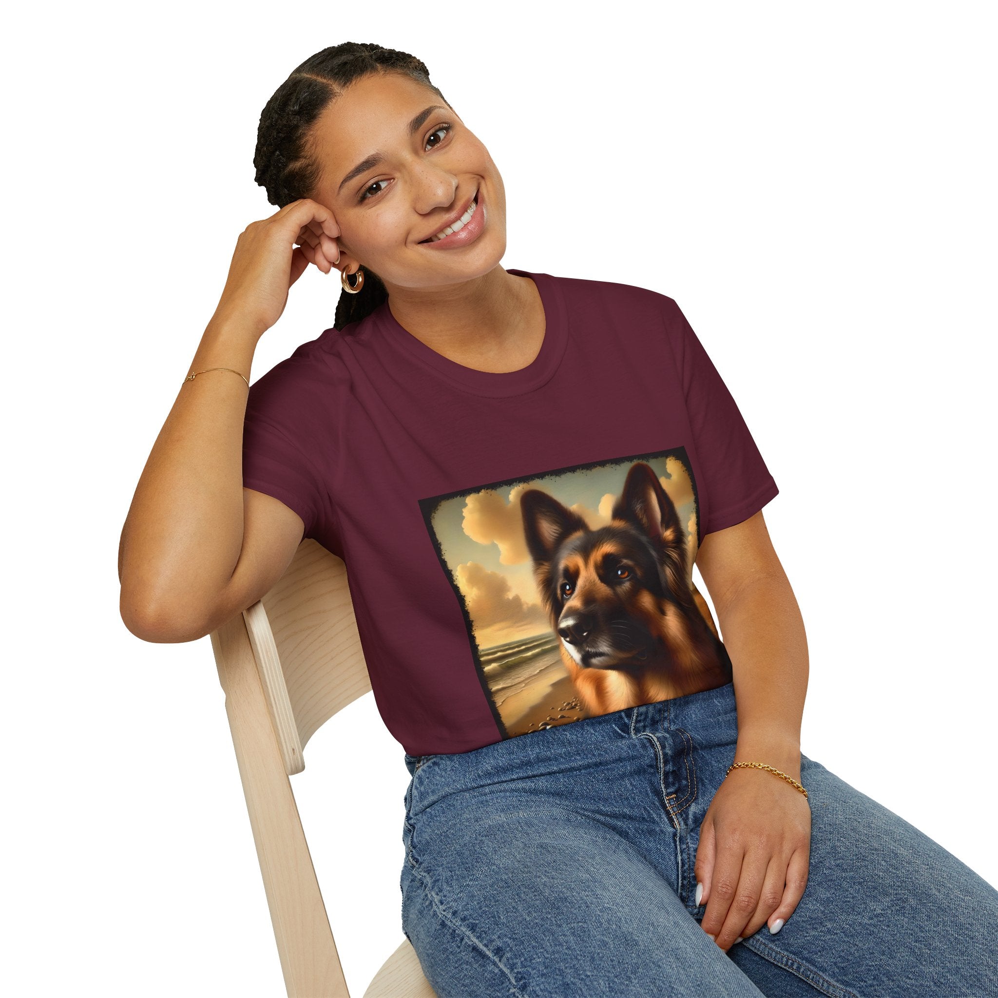 German Shepherd Beach Classic | Unisex Dog T-Shirt