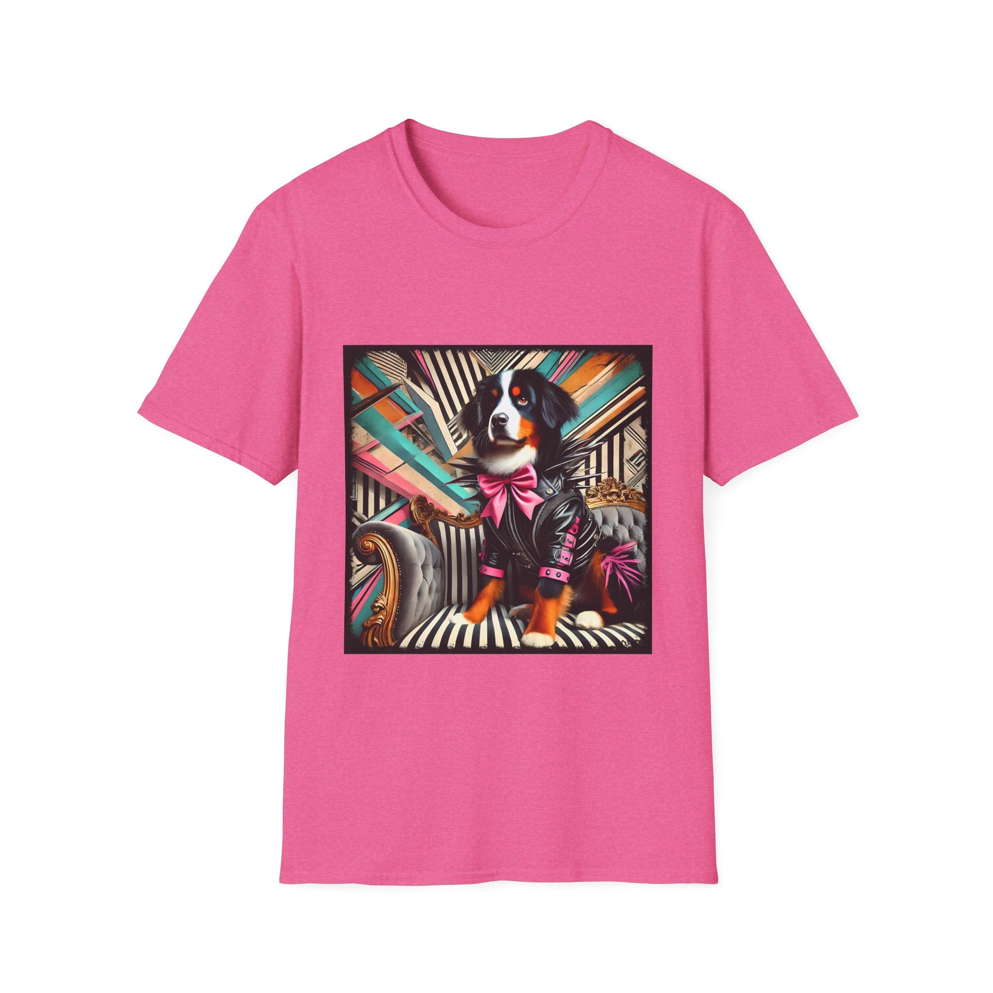 Bernese Mountain Dog Bold Rocker| Unisex Dog T-Shirt
