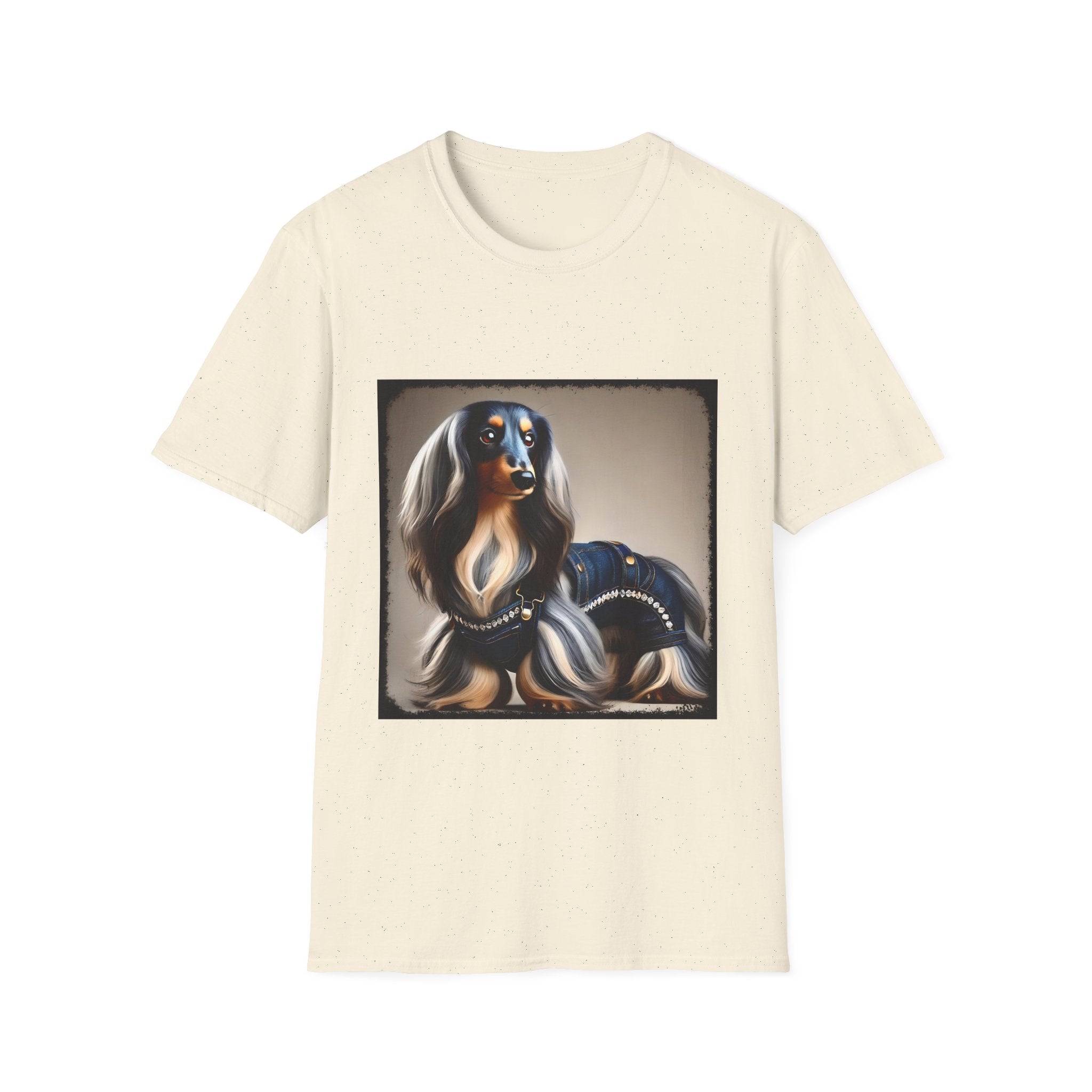 Dachshund Denim Diva | Unisex Dog T-Shirt