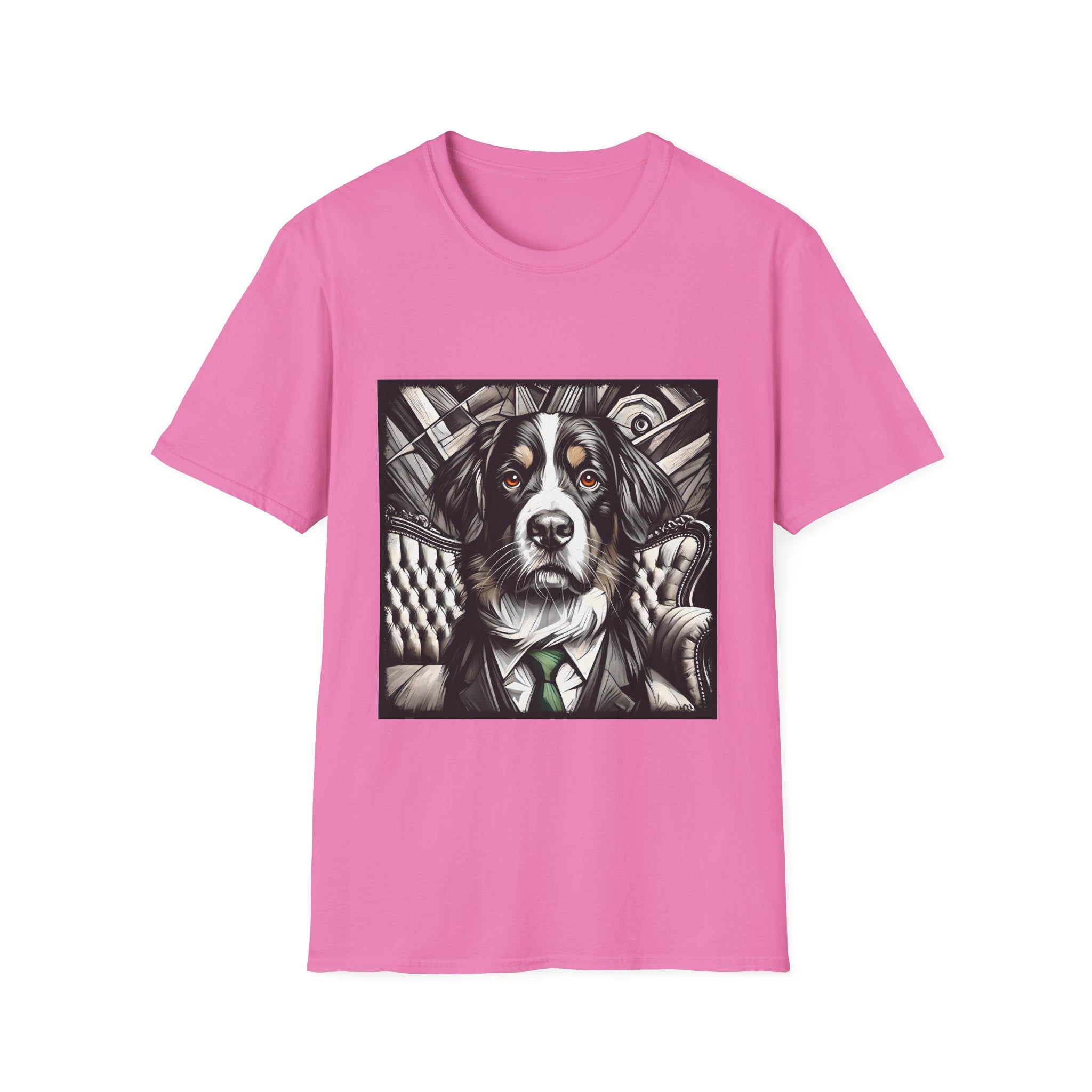 Bernese Mountain Dog B&W Bold Eyes | Unisex Dog T-Shirt