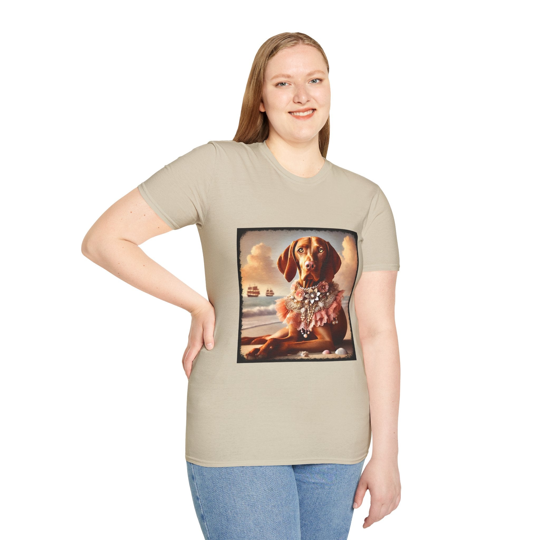 Vizsla Beach Beauty | Unisex Dog T-Shirt