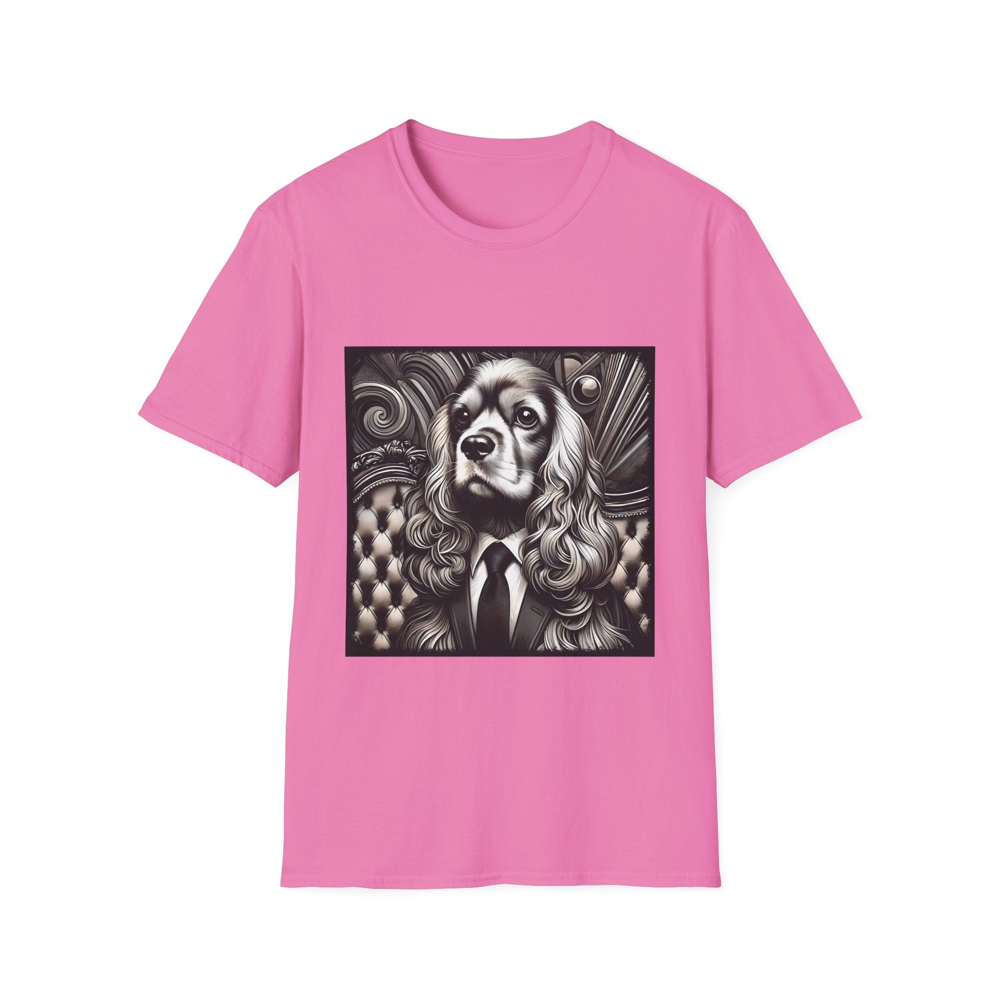 Cocker Spaniel B&W Gentleman | Unisex Dog T-Shirt