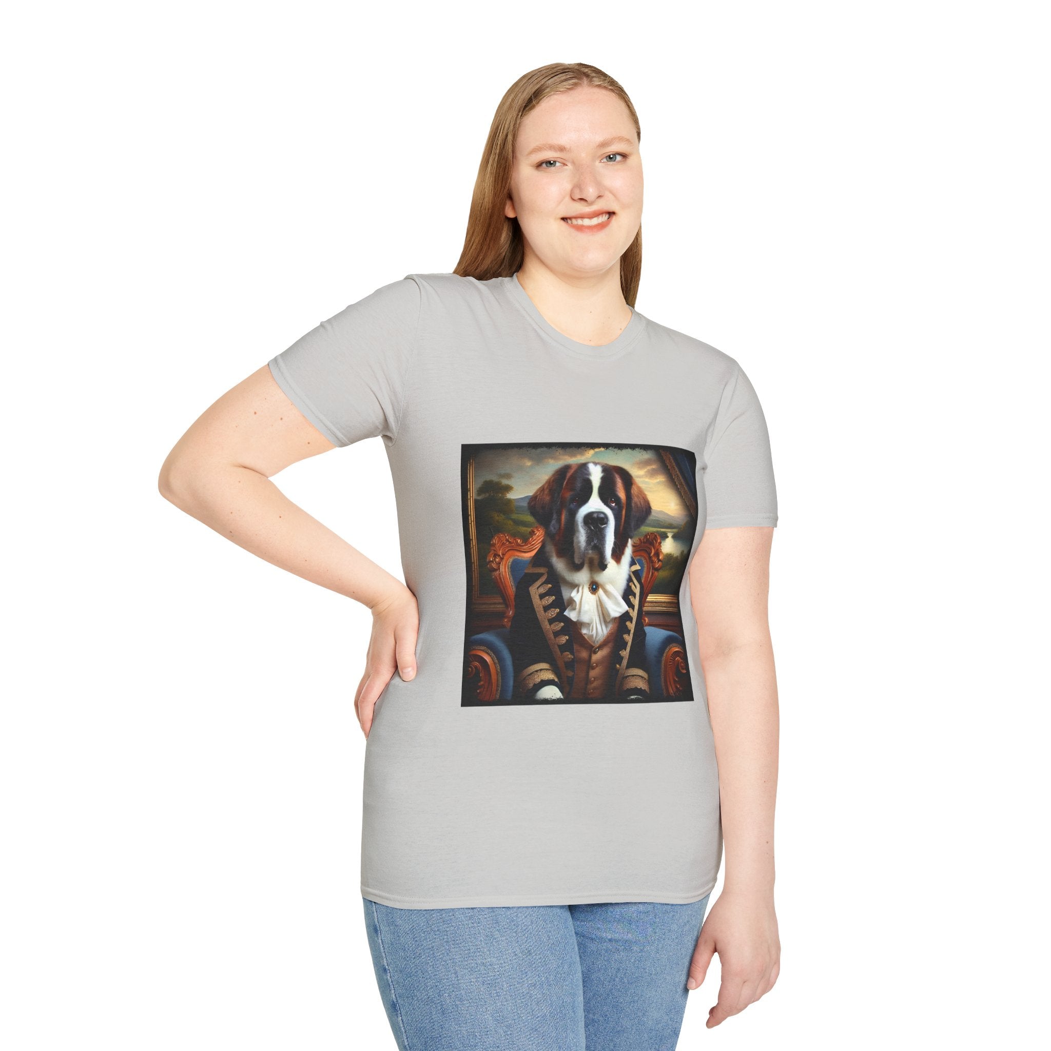 Saint Bernard Dashing Duke | Unisex Dog T-Shirt