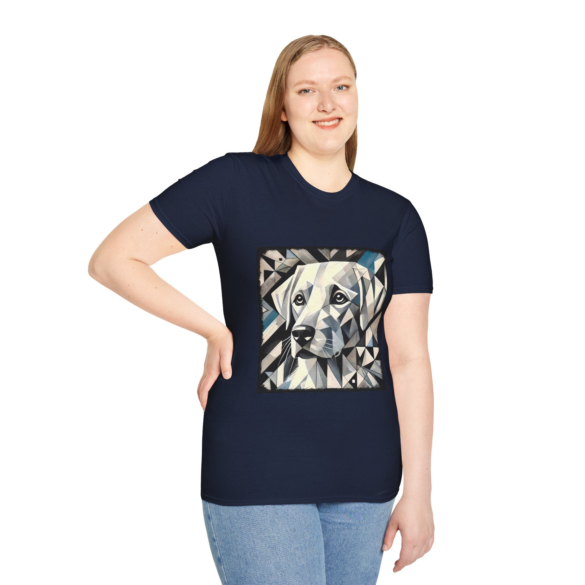 Labrador Retriever White Geometric | Unisex Dog T-Shirt