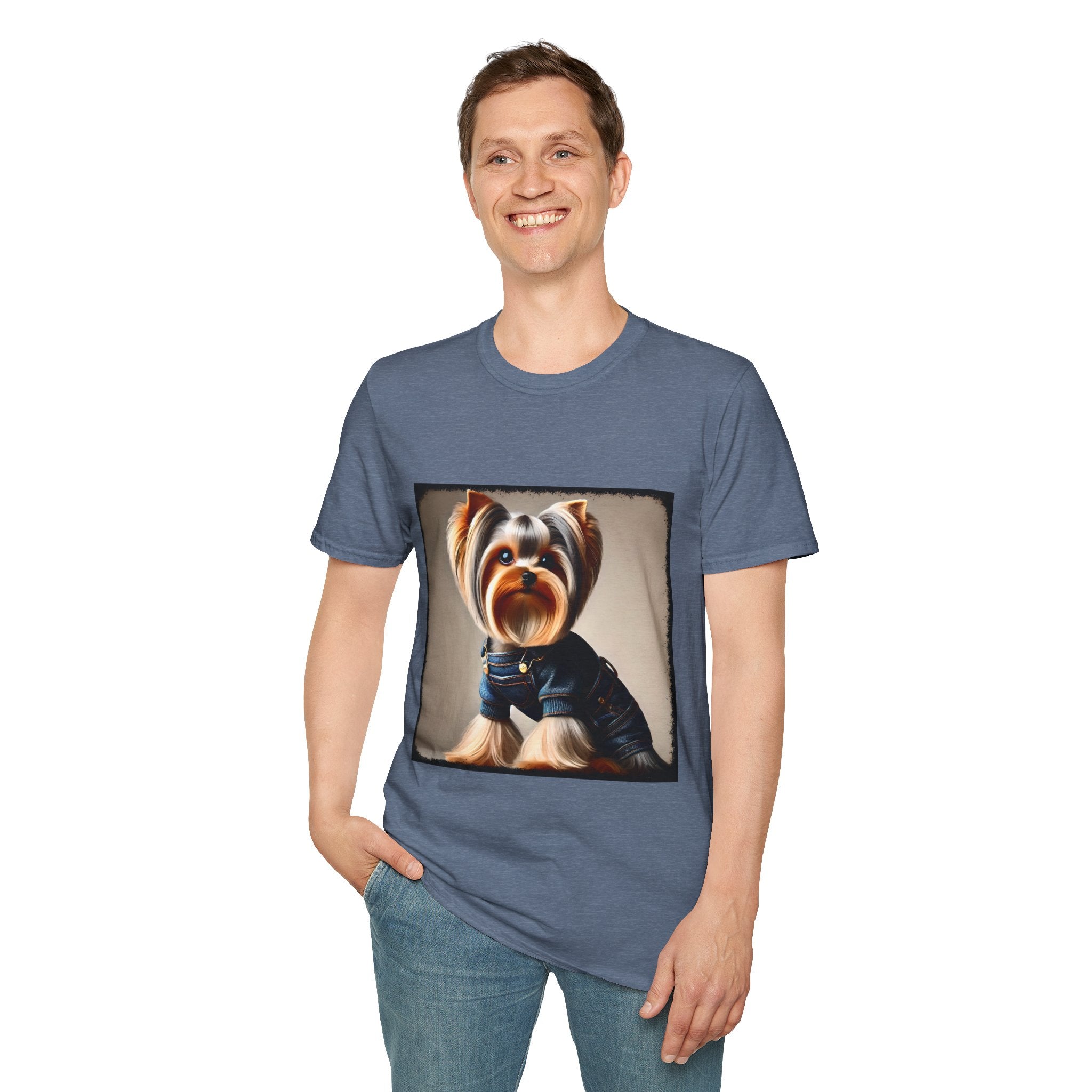Yorkshire Terrier Denim Belle | Unisex Dog T-Shirt