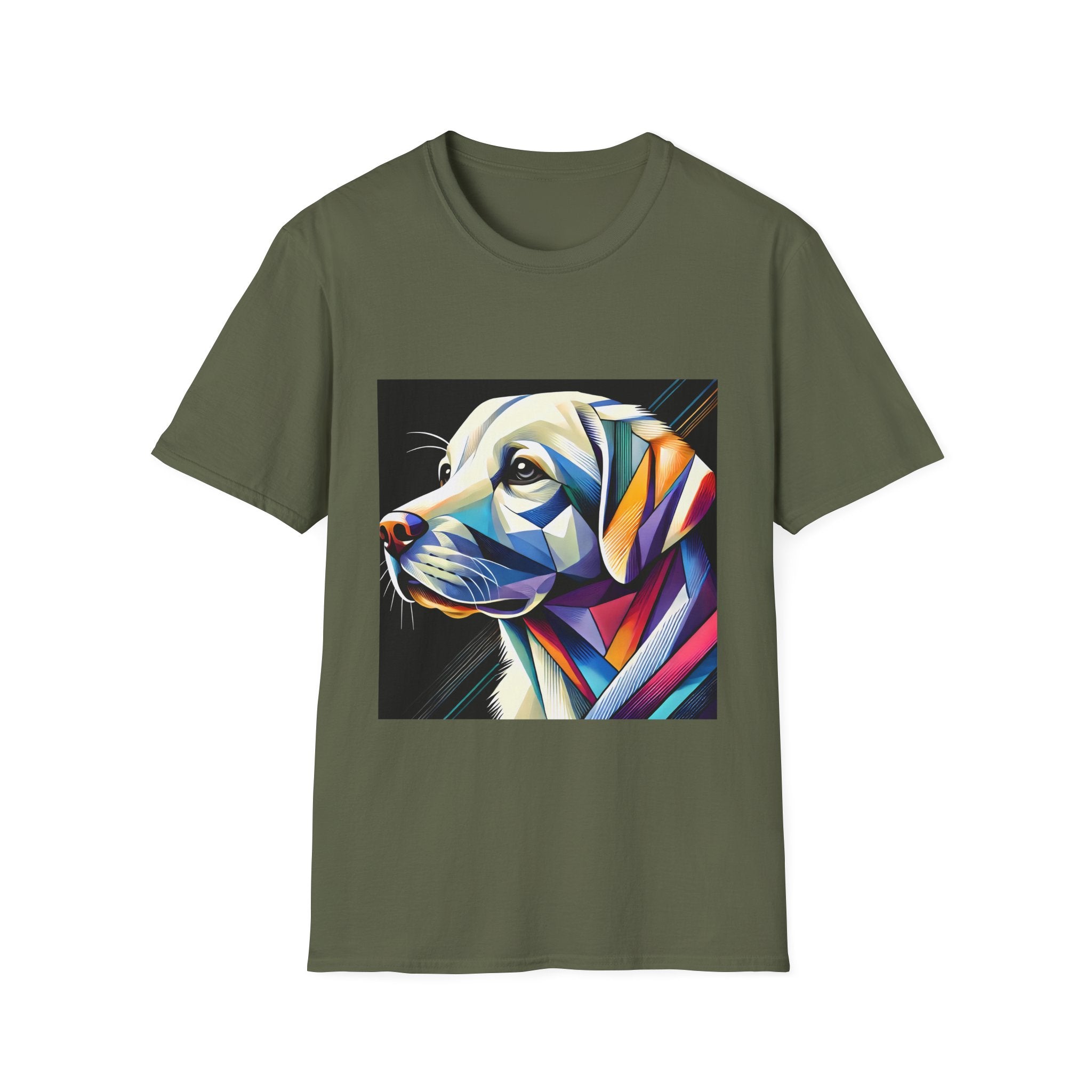 Labrador Retriever Multicolor Geometric | Unisex Dog T-Shirt