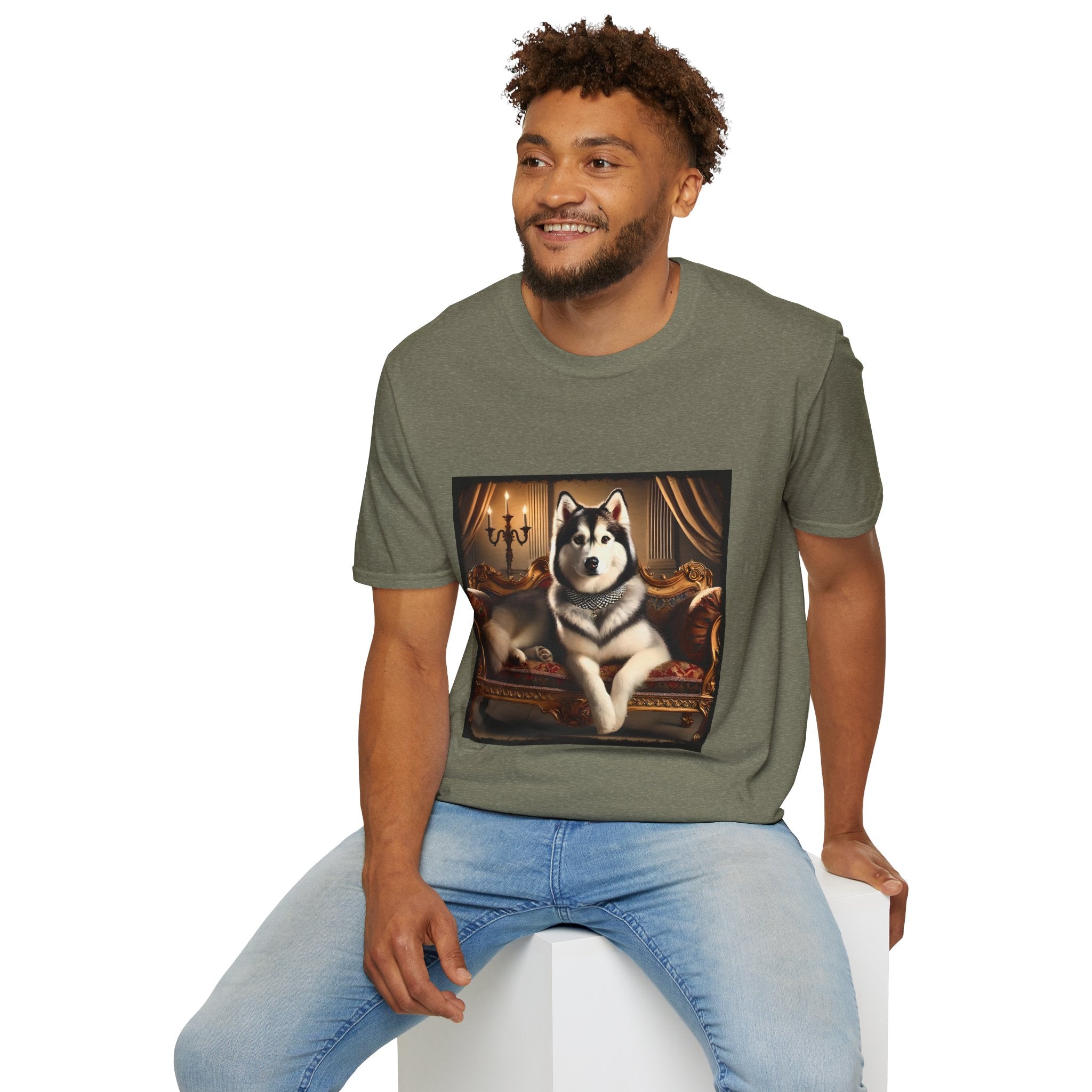 Siberian Husky Poised Princess | Unisex Dog T-Shirt