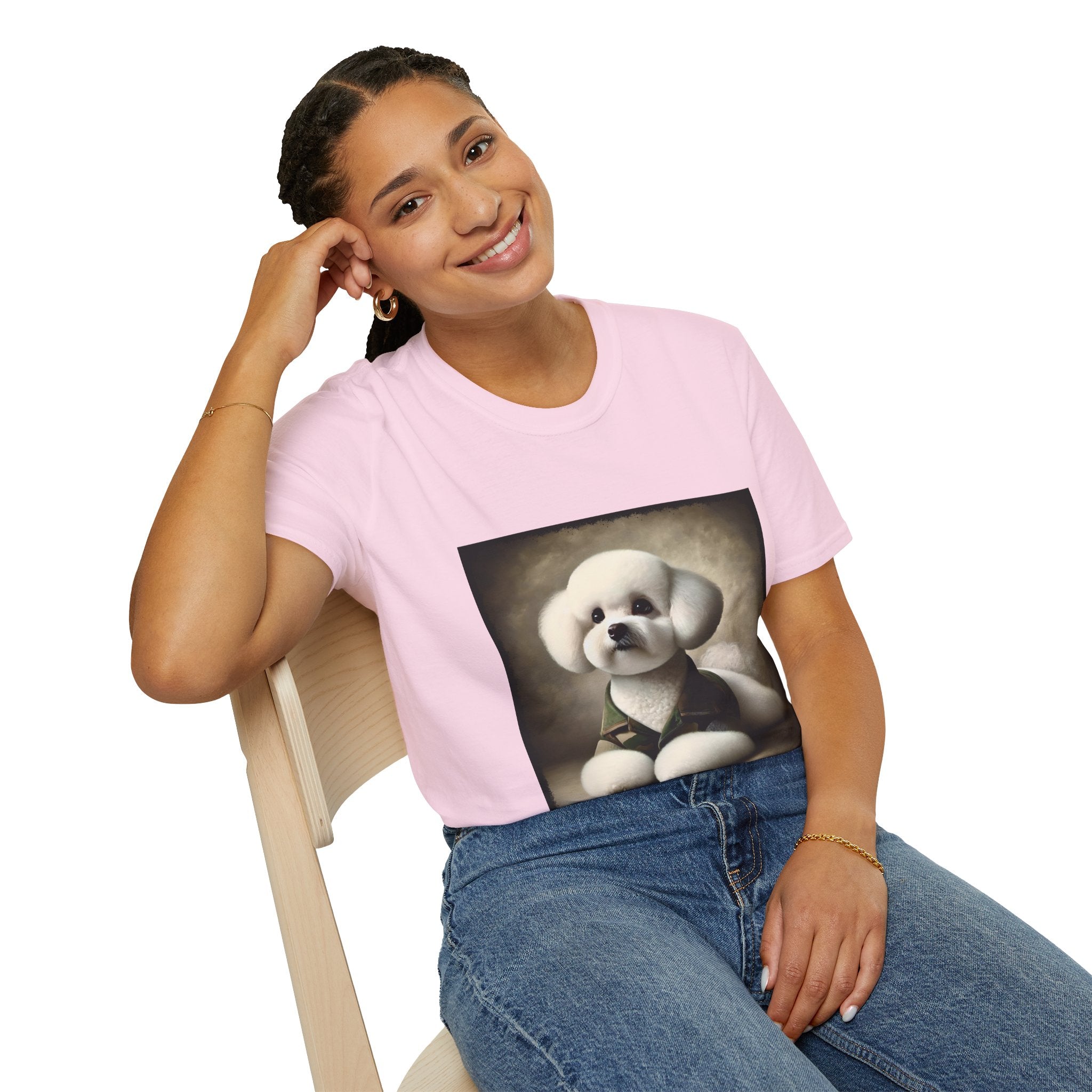 Bichon Frise Camo Cutie | Unisex Dog T-Shirt