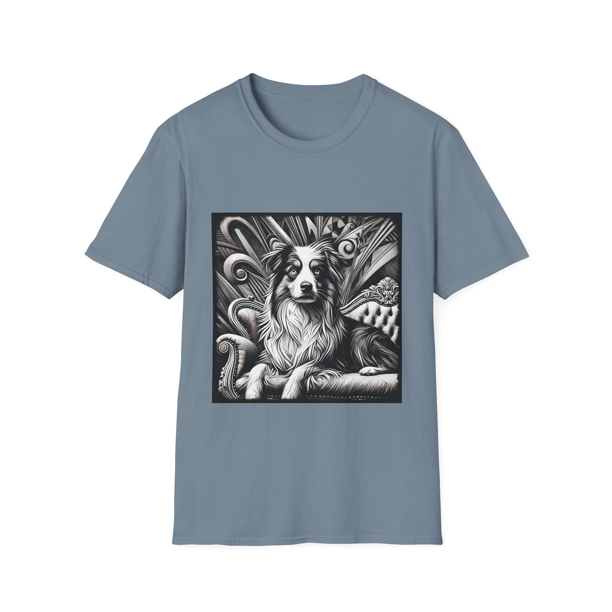 Australian Shepherd B&W Bold | Unisex Dog T-Shirt