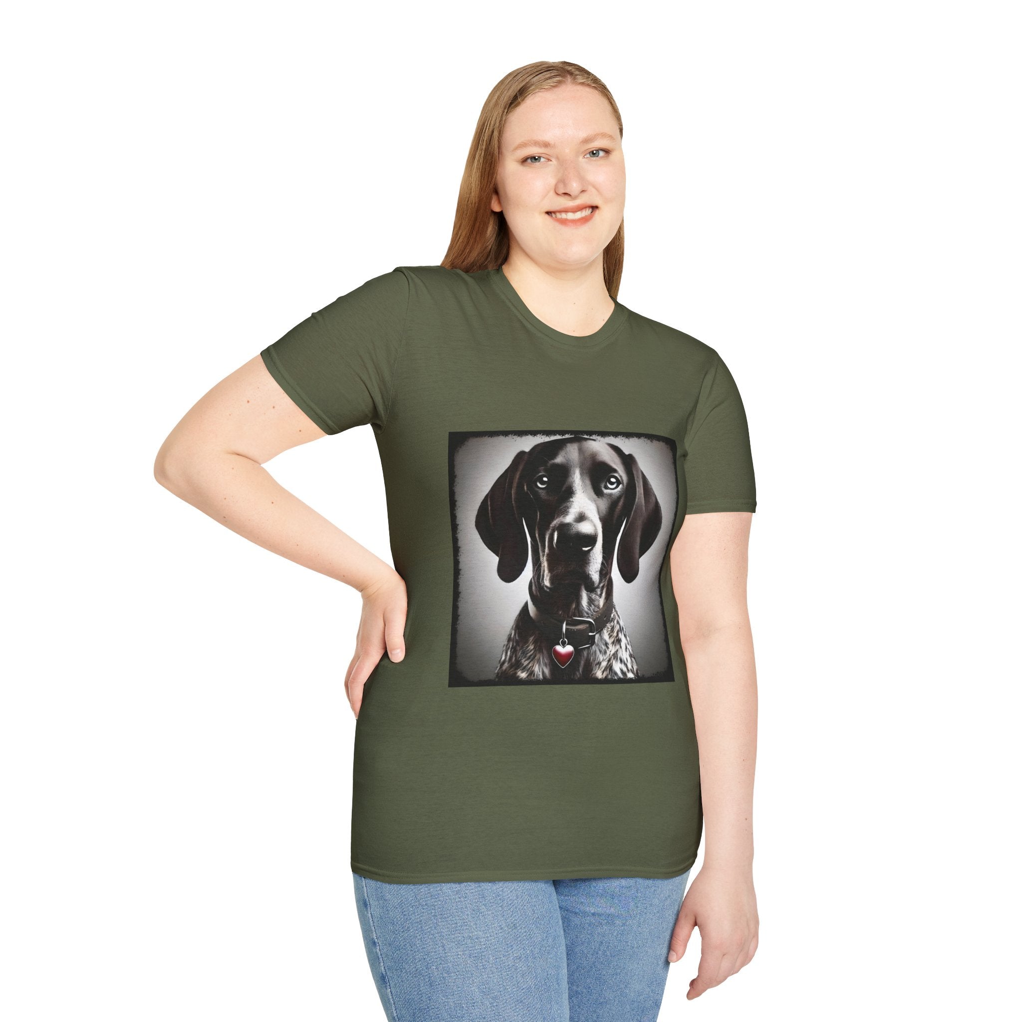 German Shorthaired Pointer Heart Bandit | Unisex Dog T-Shirt