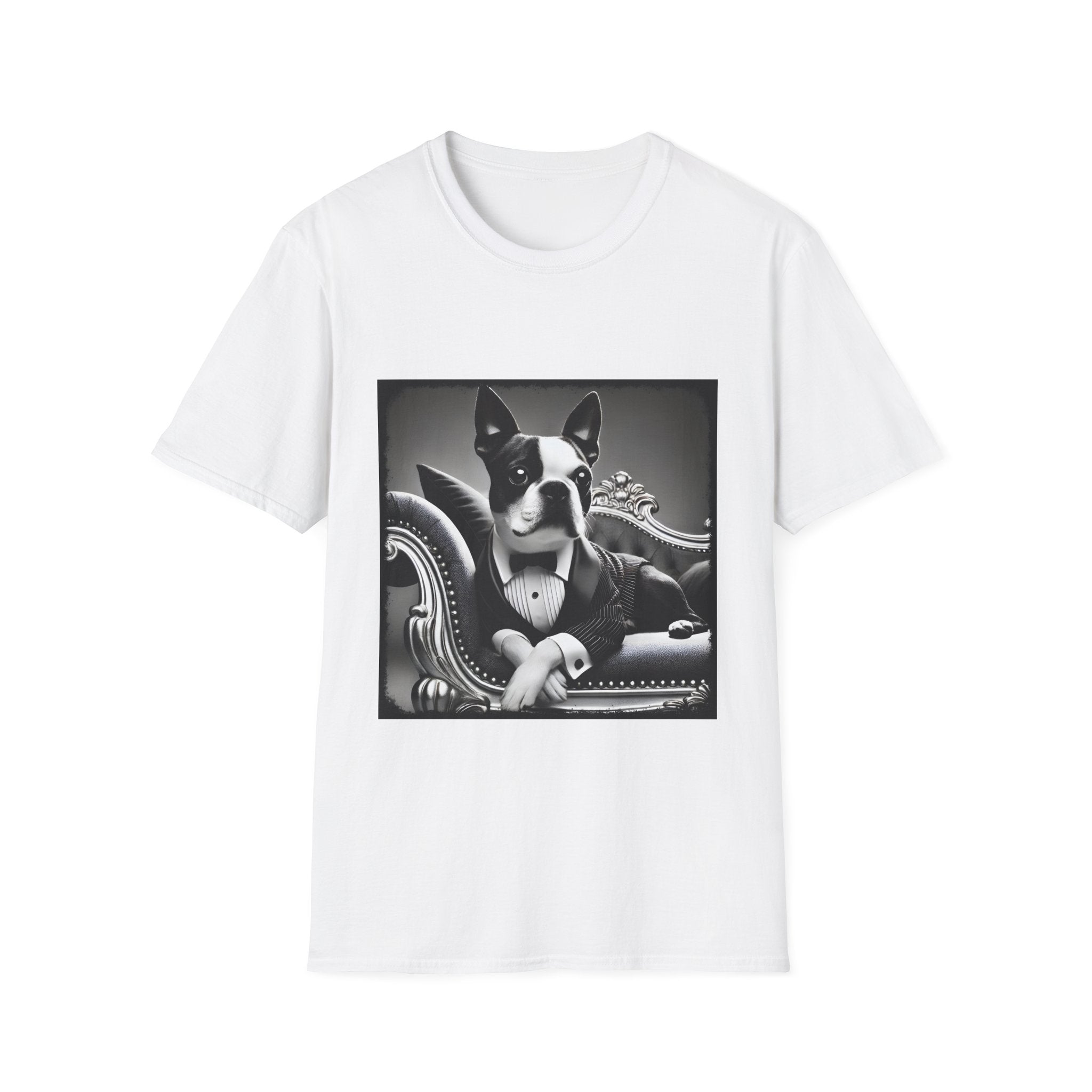 Boston Terrier Tux Luxe | Unisex Dog T-Shirt