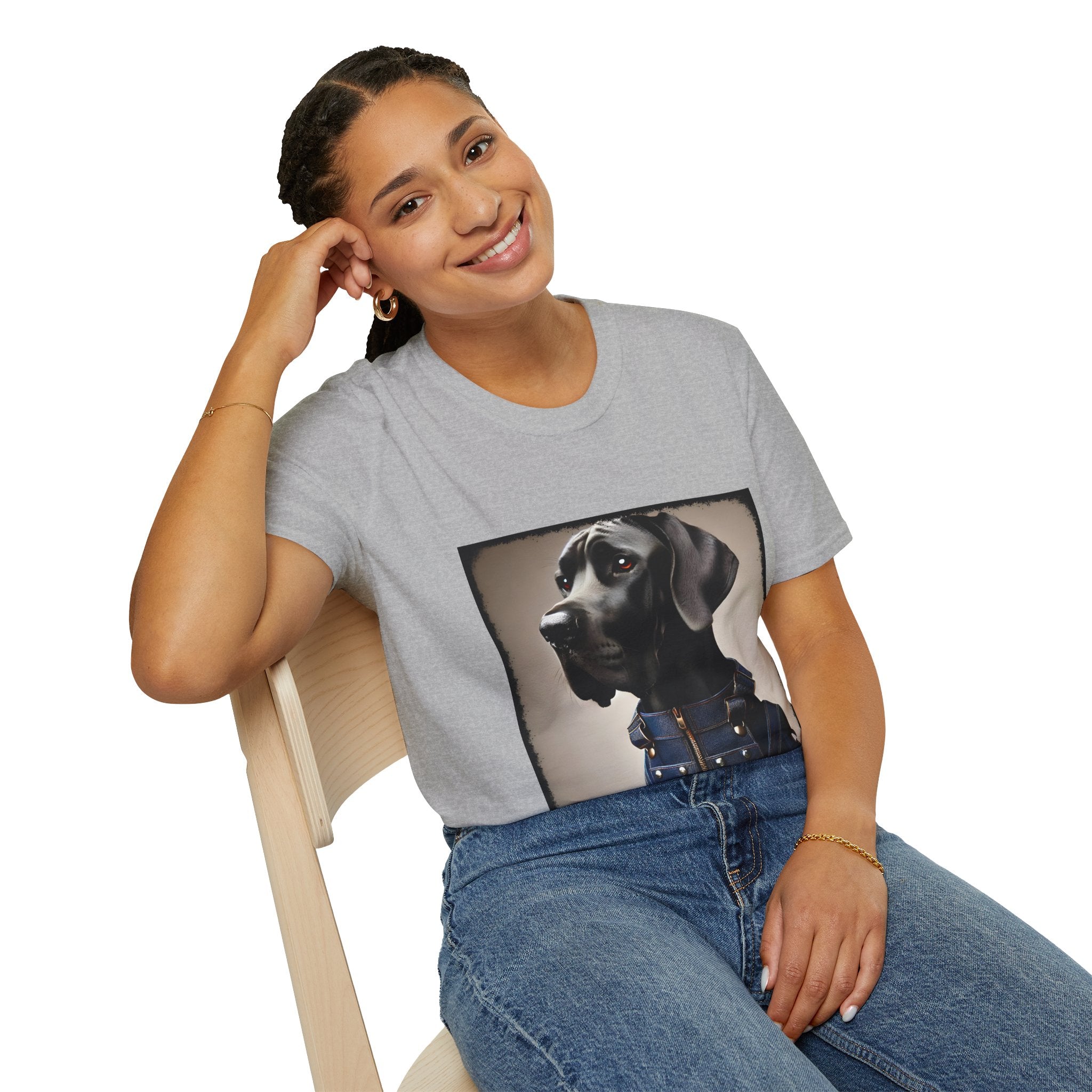 Great Dane Dapper Denim | Unisex Dog T-Shirt