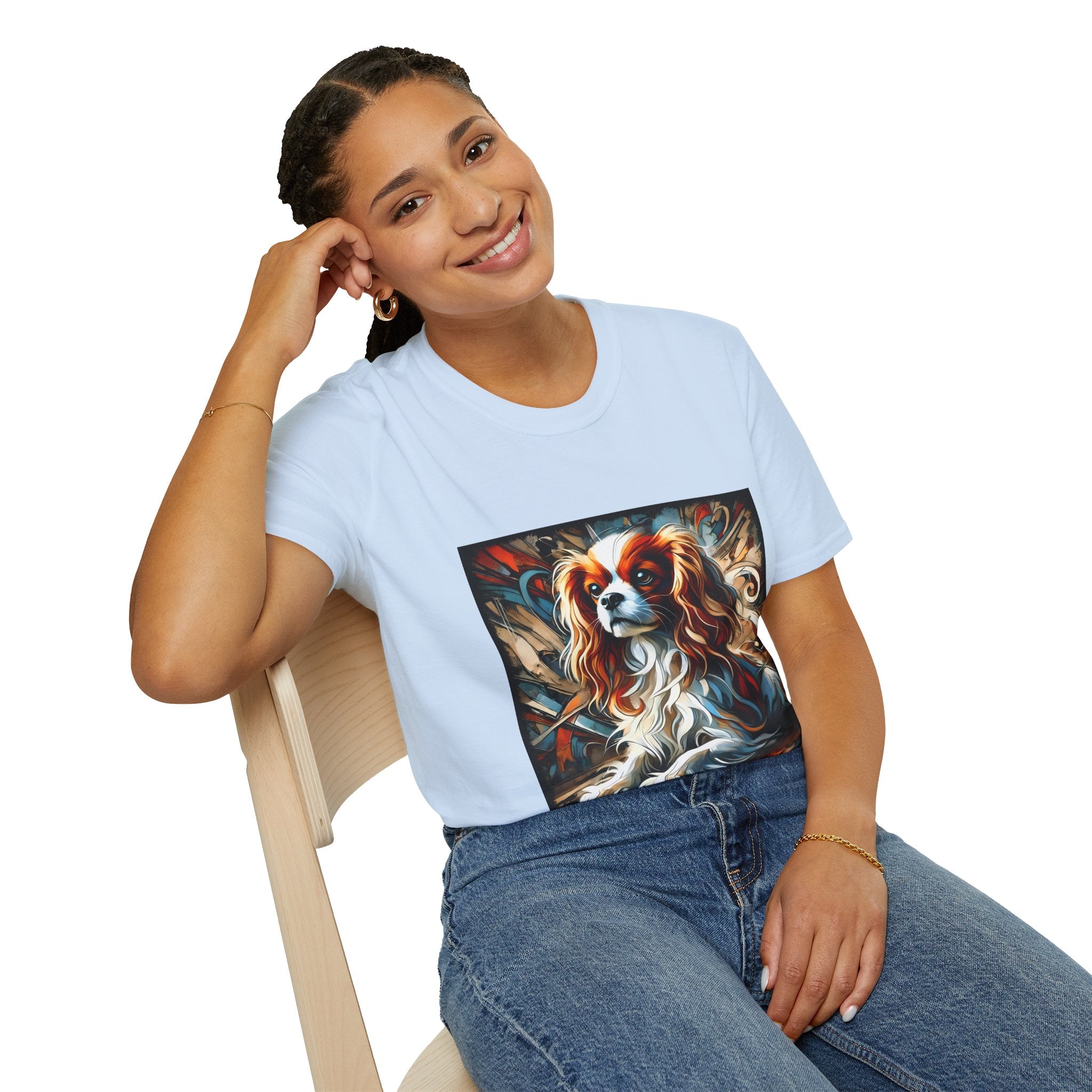 Cavalier King Charles Spaniel Poised Portrait | Unisex Dog T-Shirt
