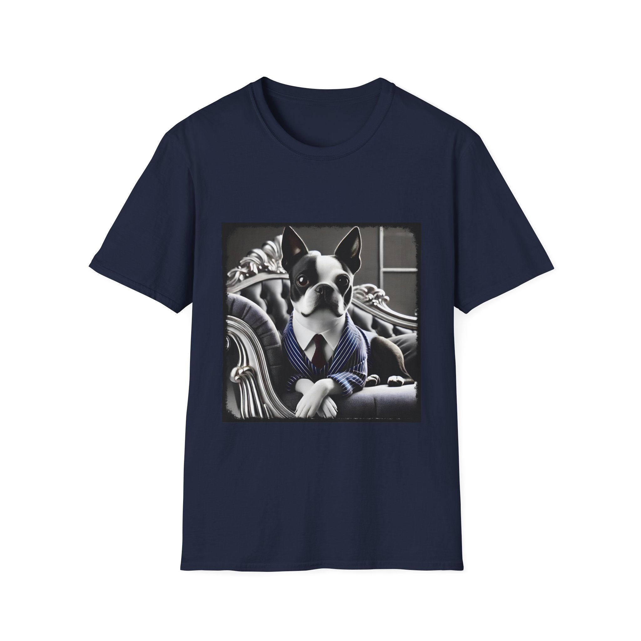 Stylish Boston Terrier Dapper Dude cotton t-shirt