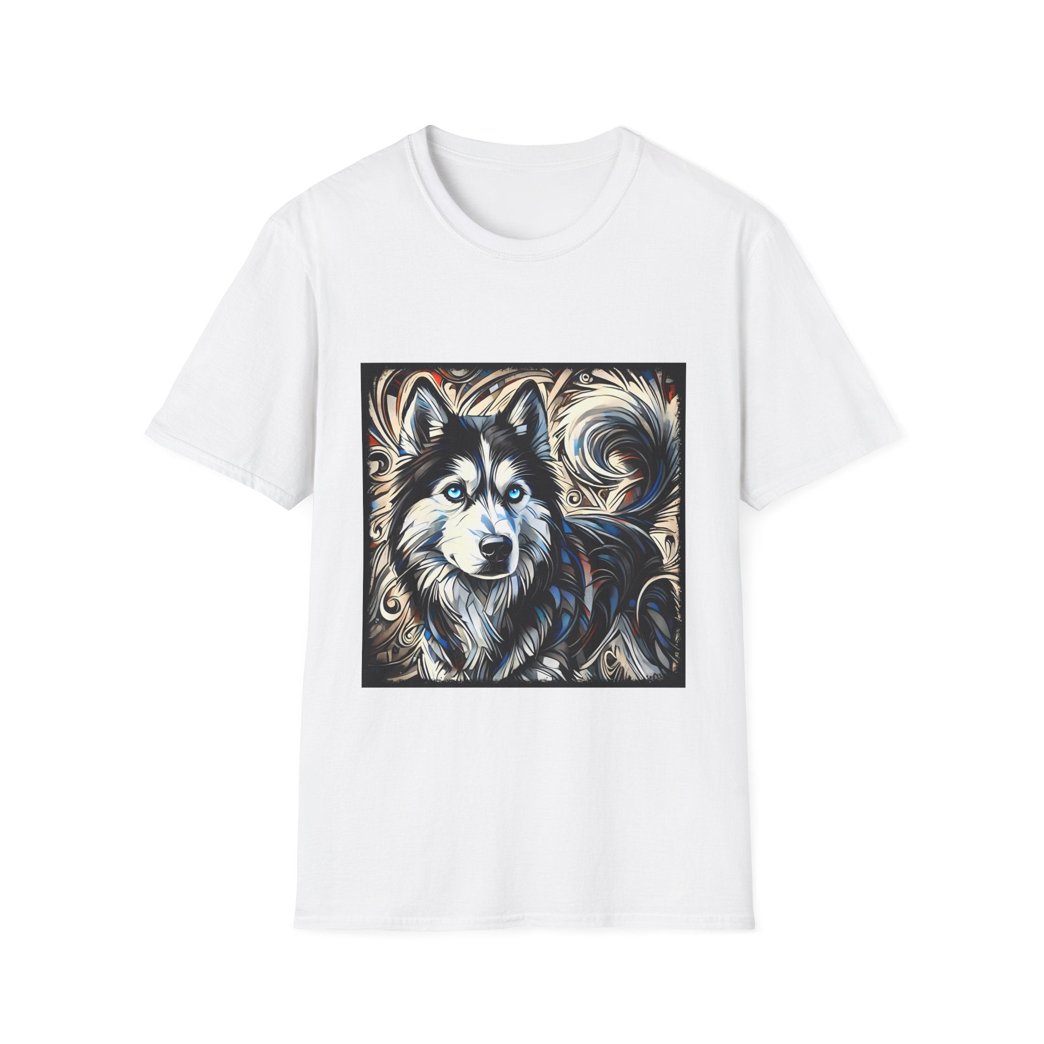 Siberian Husky Ice Swirl | Unisex Dog T-Shirt