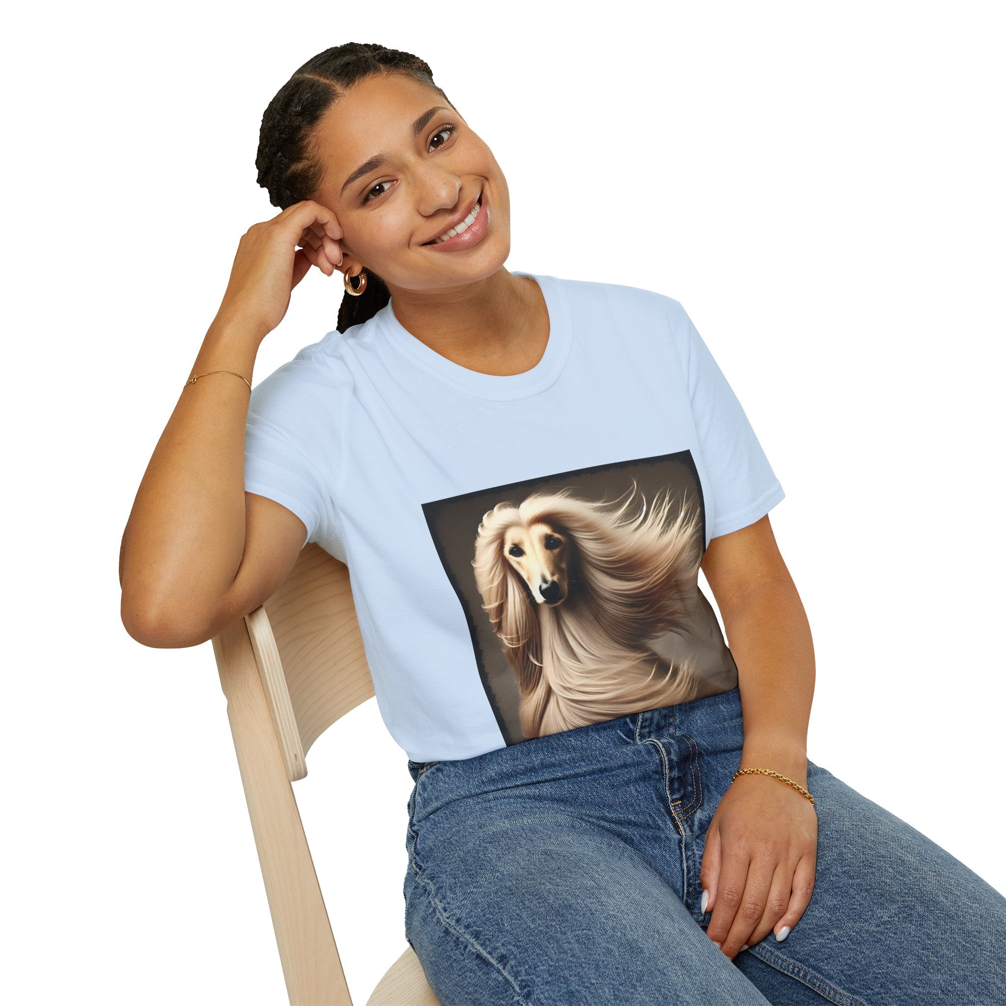Afghan Hound Sultry Supermodel | Unisex Dog T-Shirt