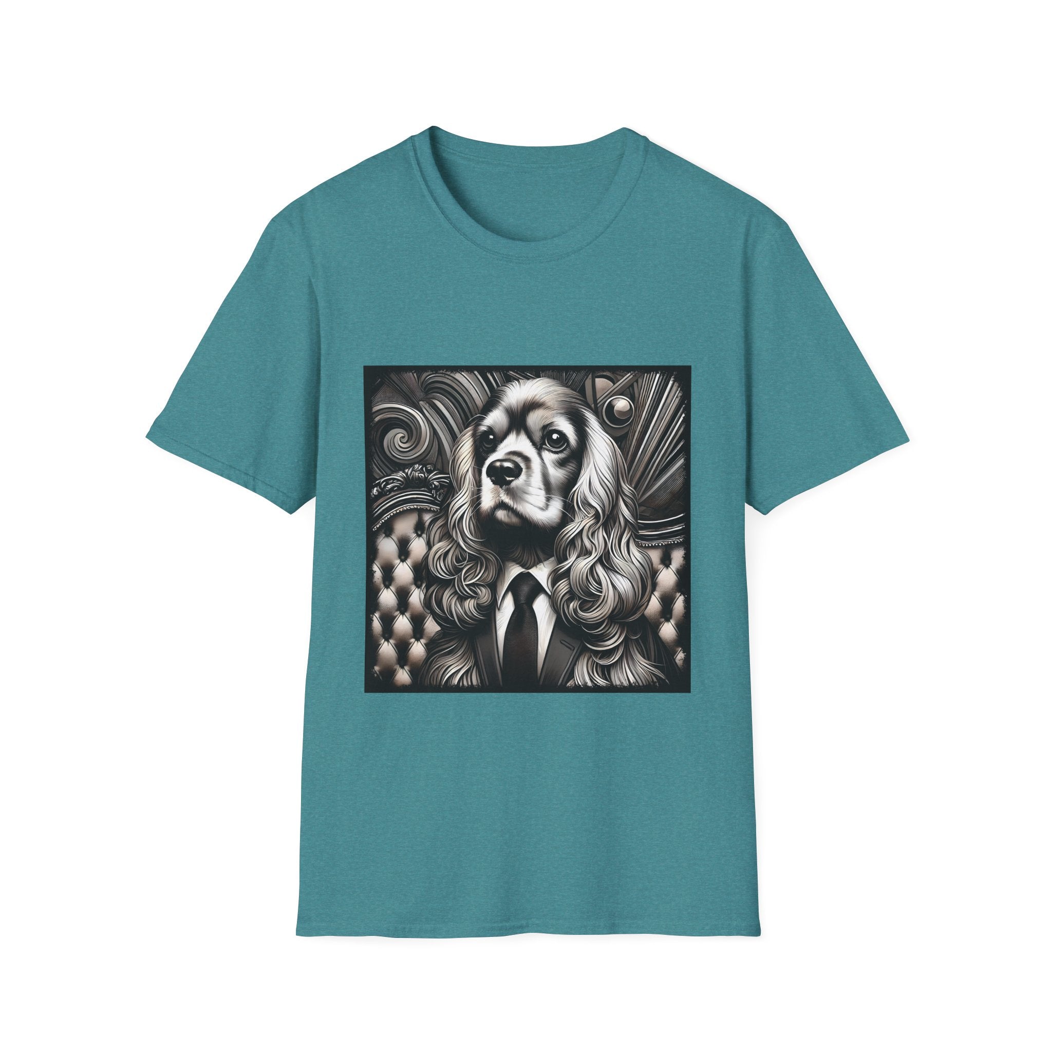 Cocker Spaniel B&W Gentleman | Unisex Dog T-Shirt