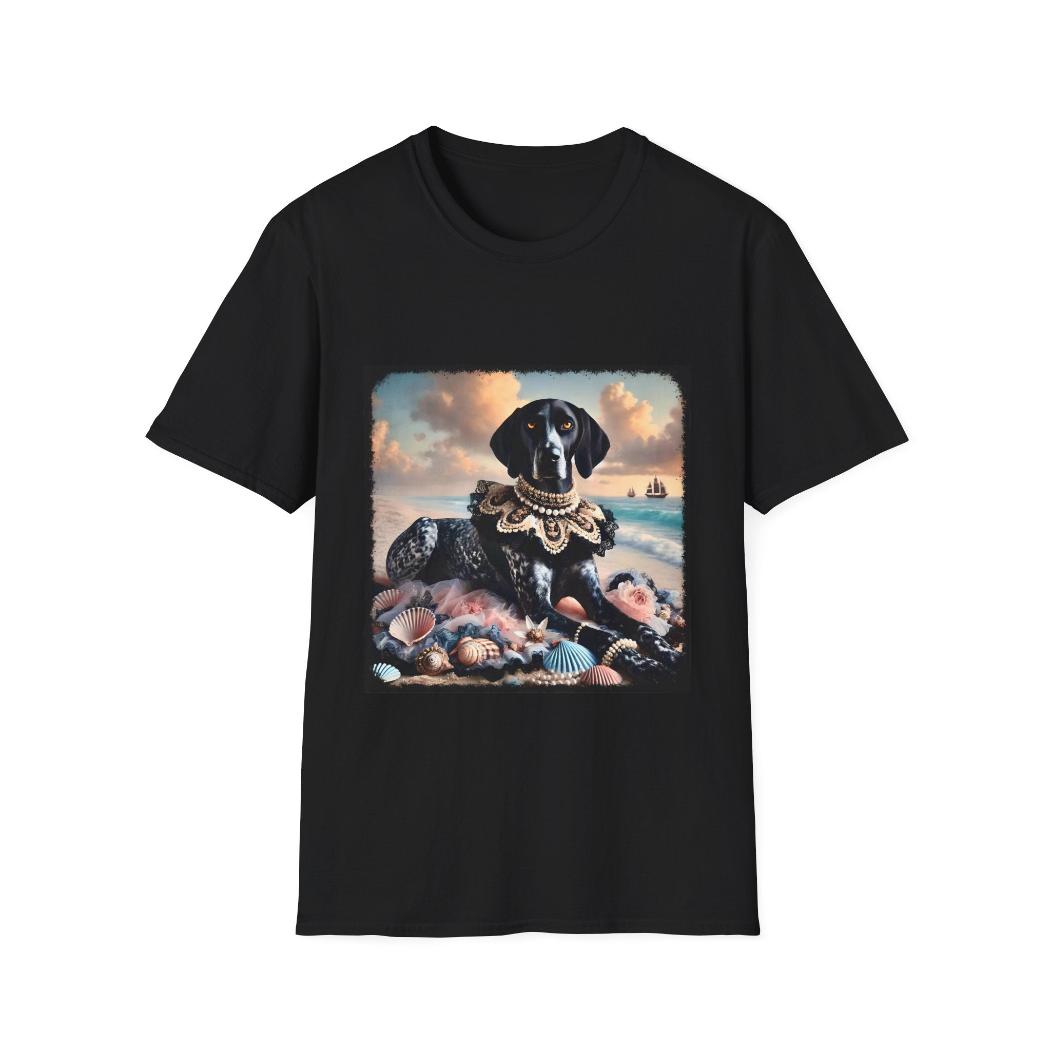 German Shorthaired Pointer Seashell Siren | Unisex Dog T-Shirt