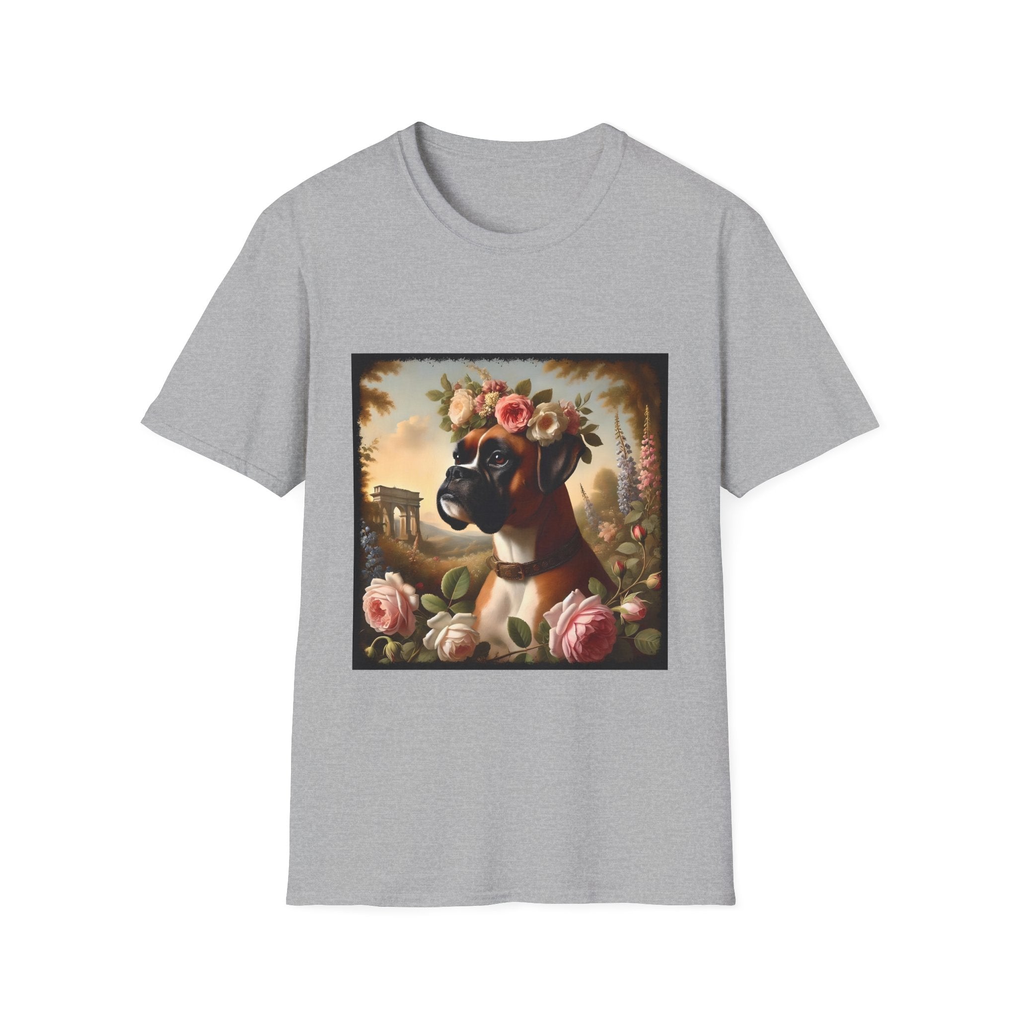 Boxer Botanical Beauty | Unisex Dog T-Shirt