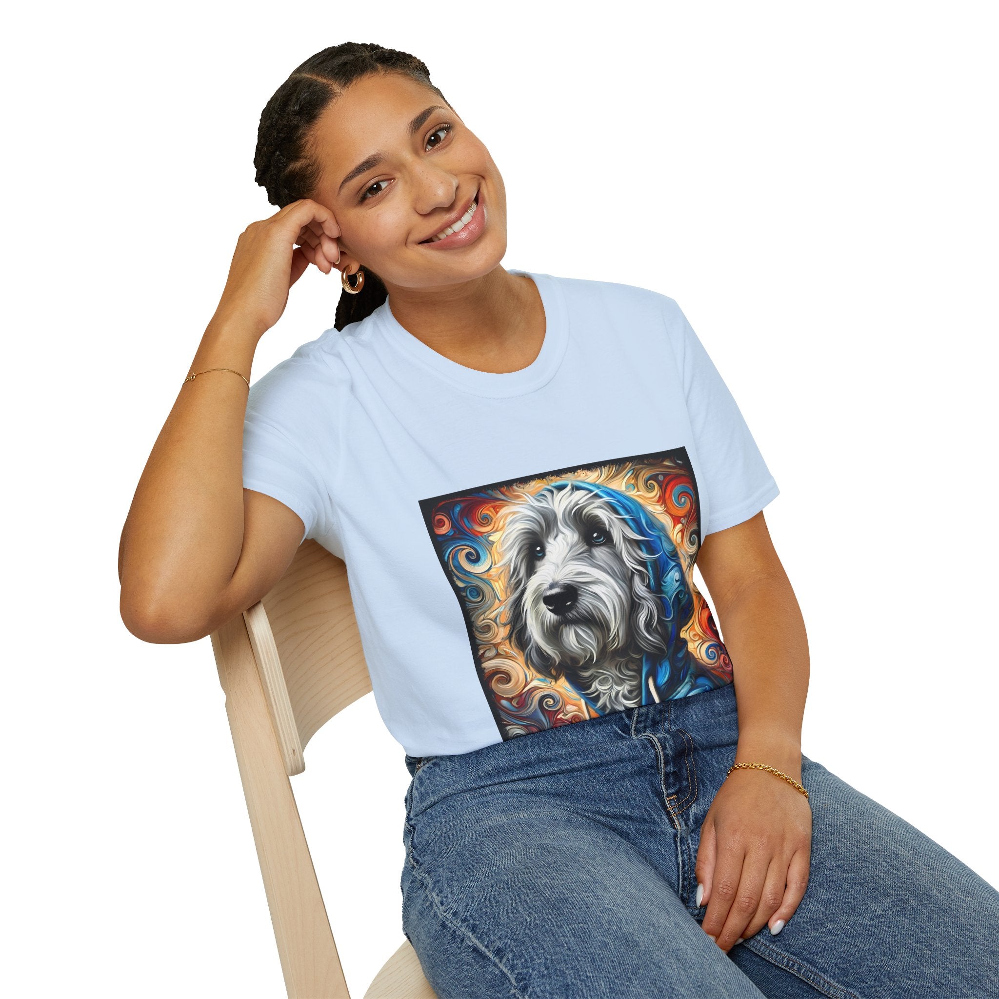Sheepadoodle Urban Swirl | Unisex Dog T-Shirt