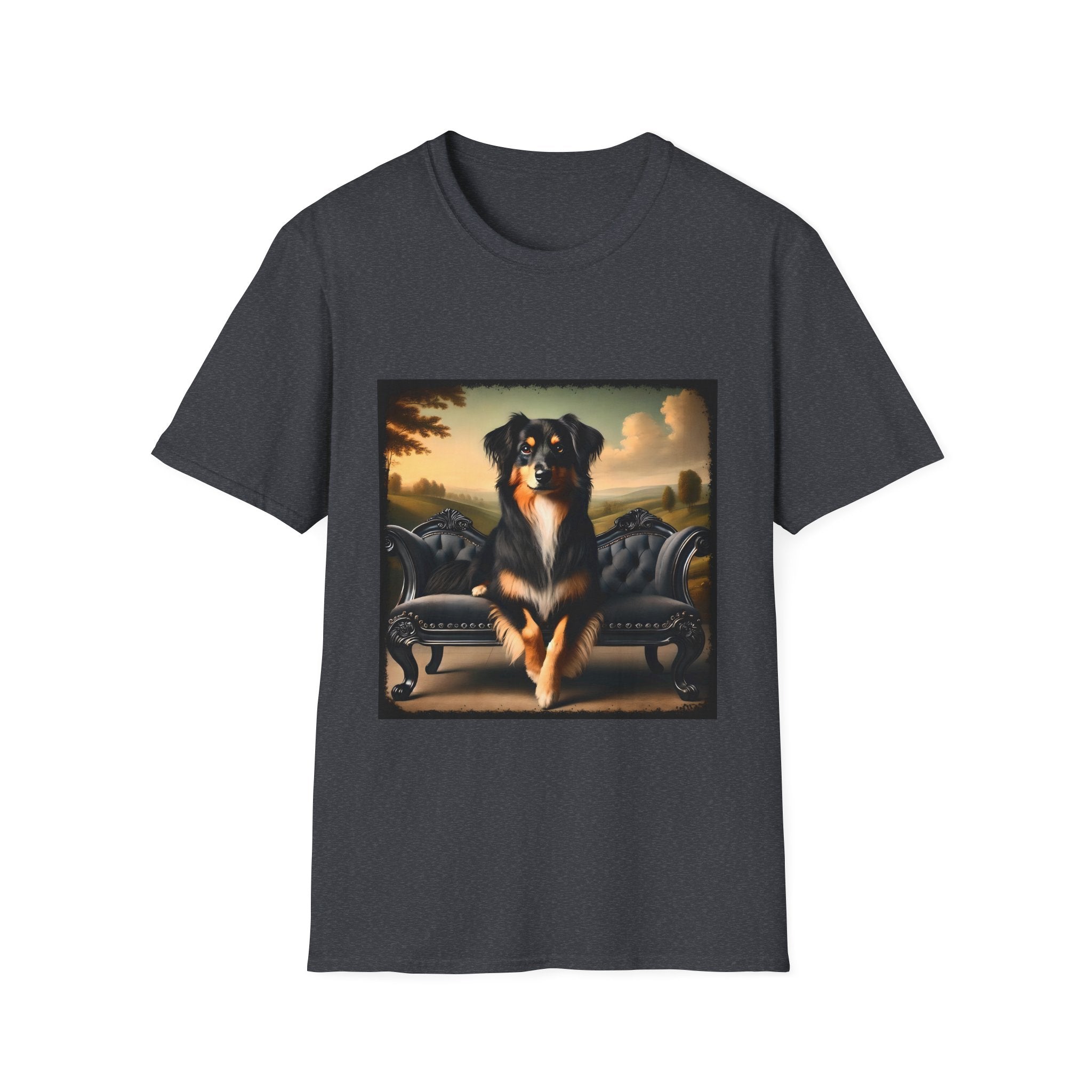 Miniature American Shepherd Poised Portrait | Unisex Dog T-Shirt