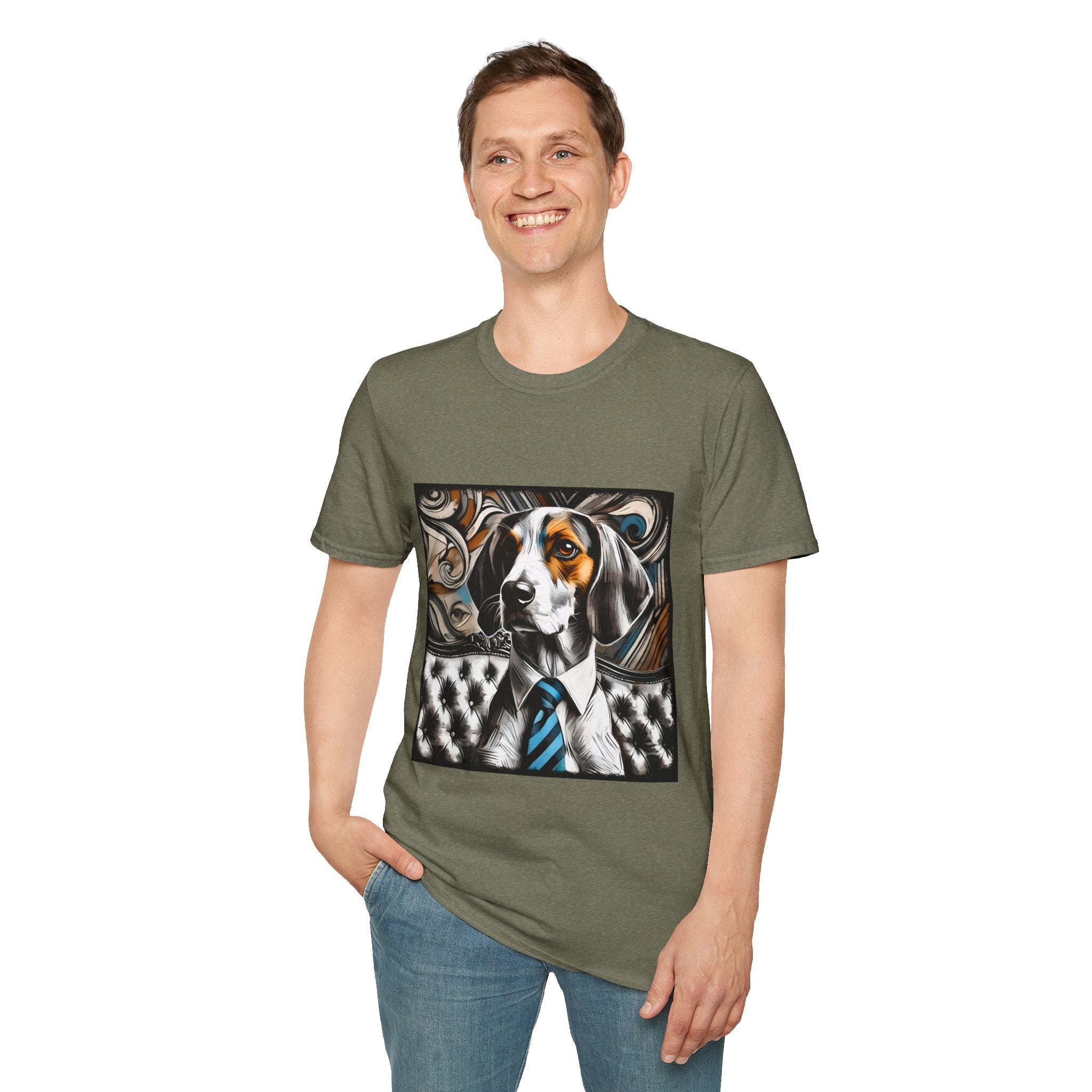 Treeing Walker Coonhound Bold Gentleman | Unisex Dog T-Shirt