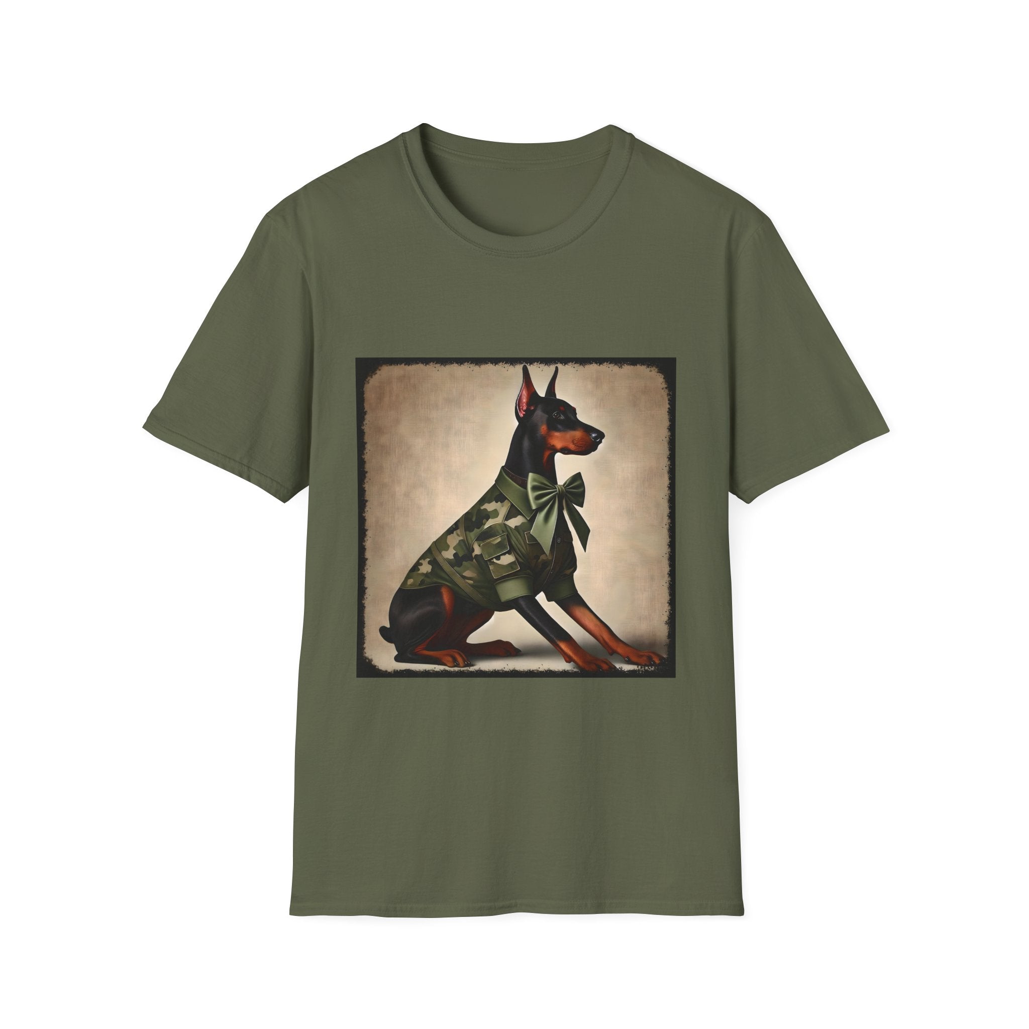 Doberman Pinscher Camo Cutie | Unisex Dog T-Shirt