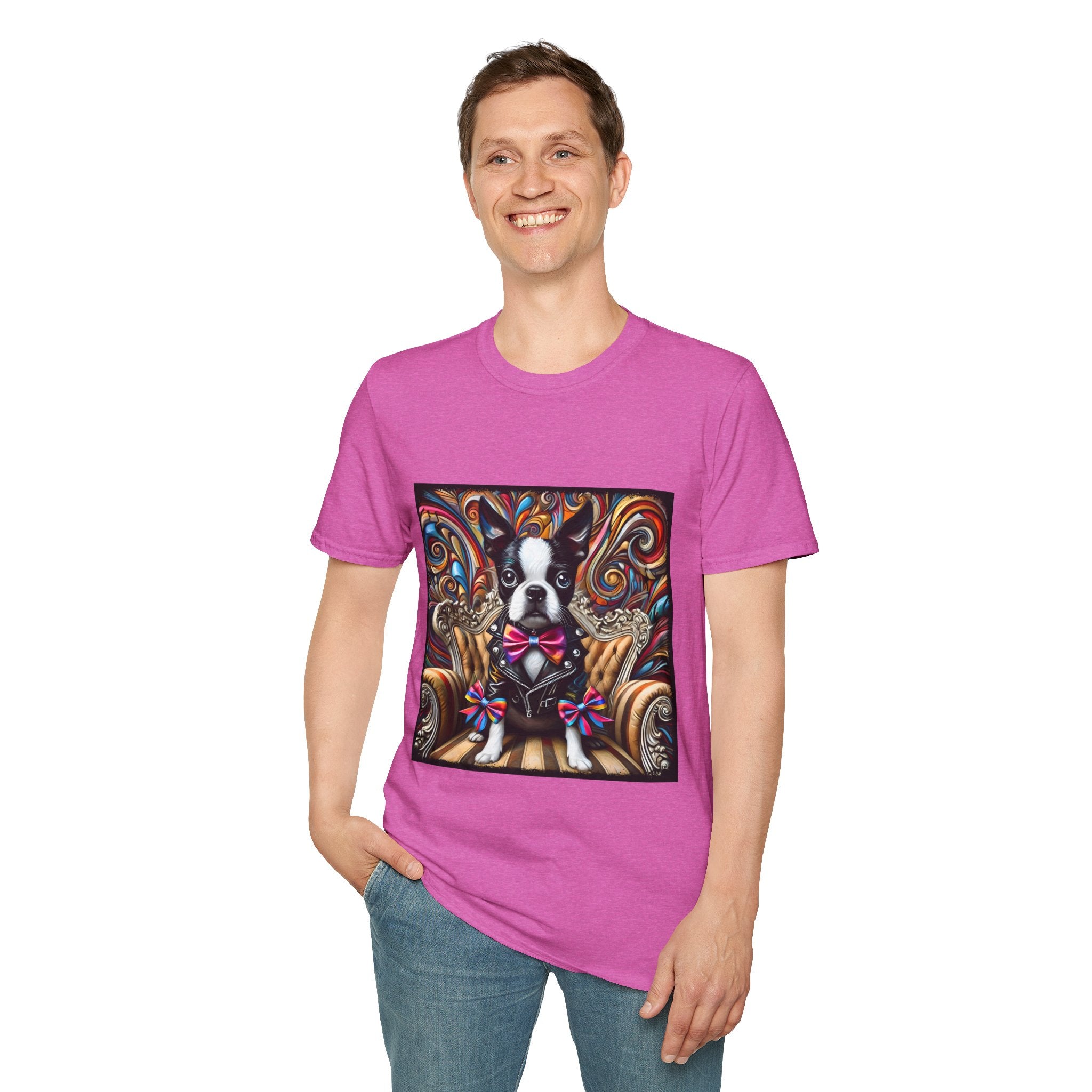 Boston Terrier Bold Rocker | Unisex Dog T-Shirt
