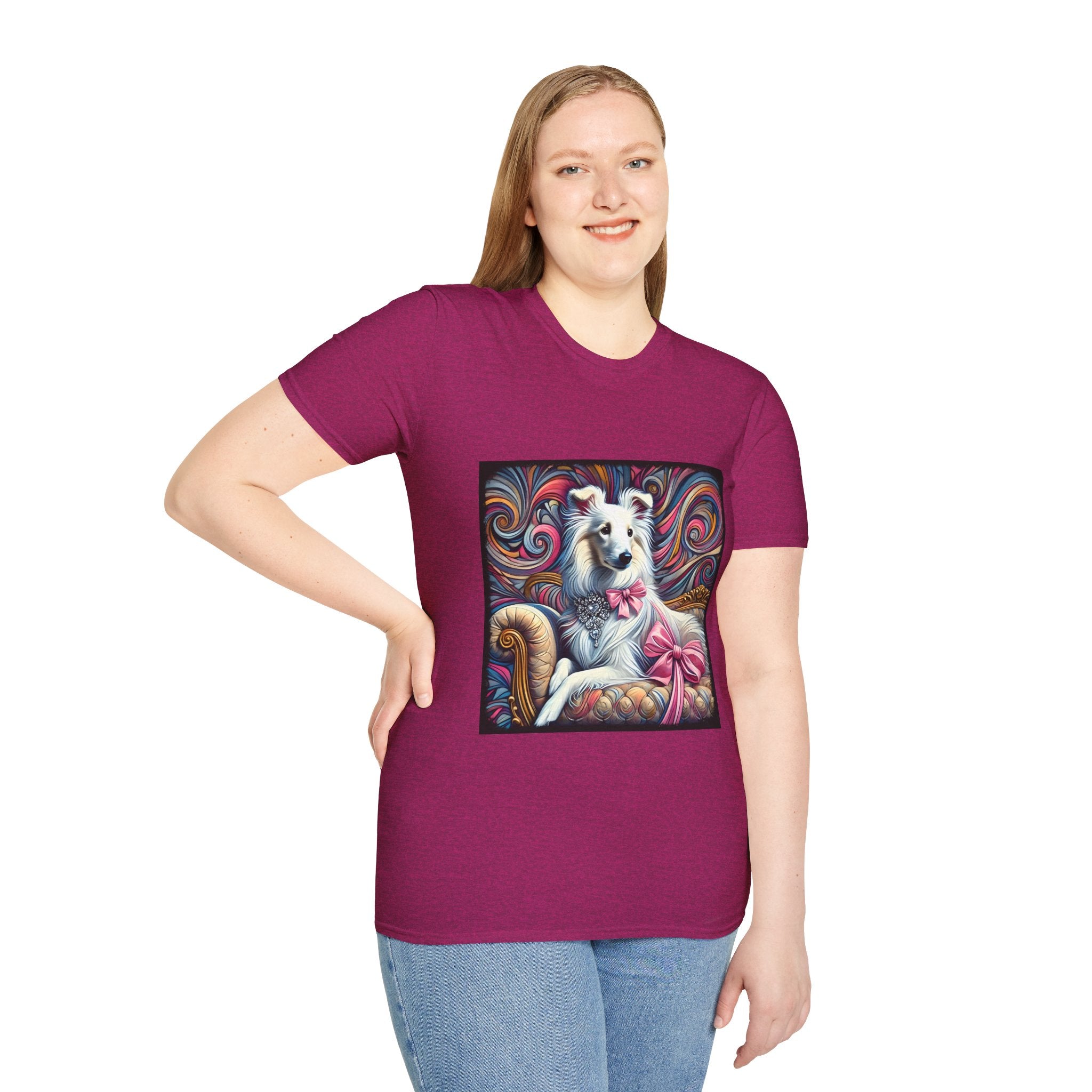 Collie Pink Princess Swirl | Unisex Dog T-Shirt