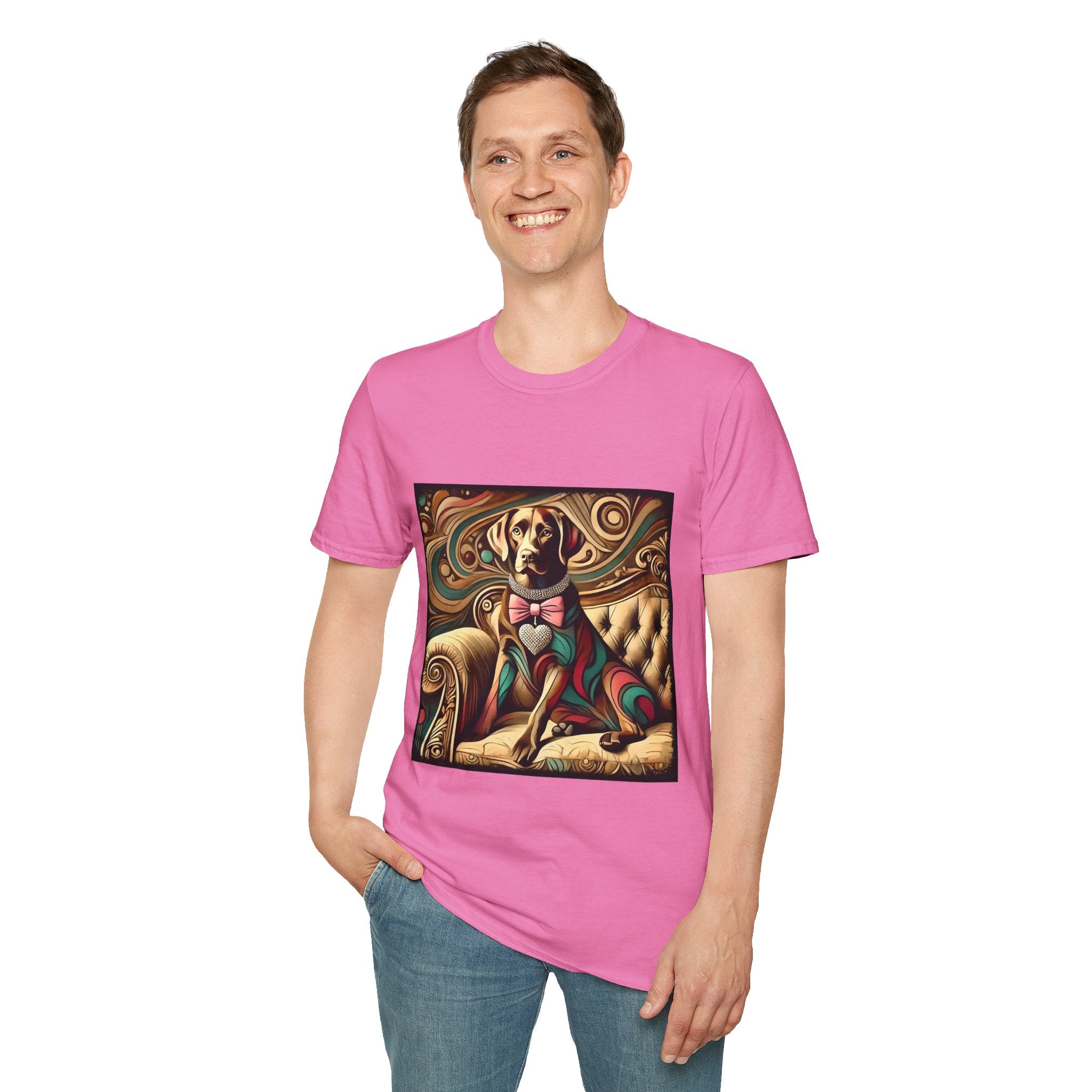 Labrador Retriever Warm Diamond Swirl | Unisex Dog T-Shirt