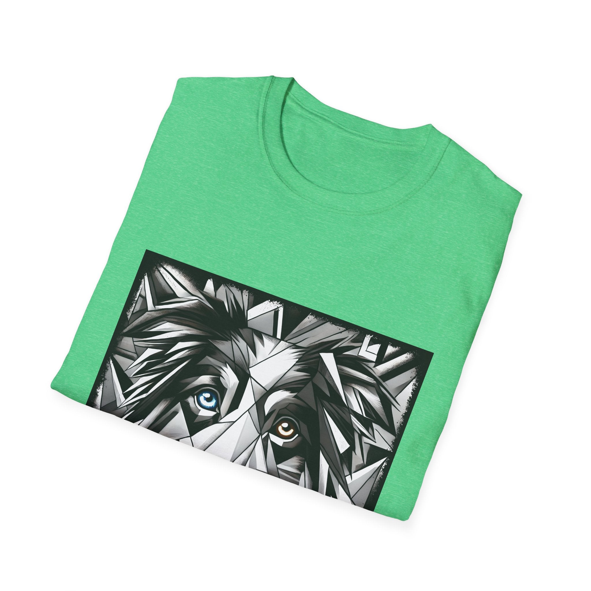 Australian Shepherd Bold Eyes Geometric | Unisex Dog T-Shirt