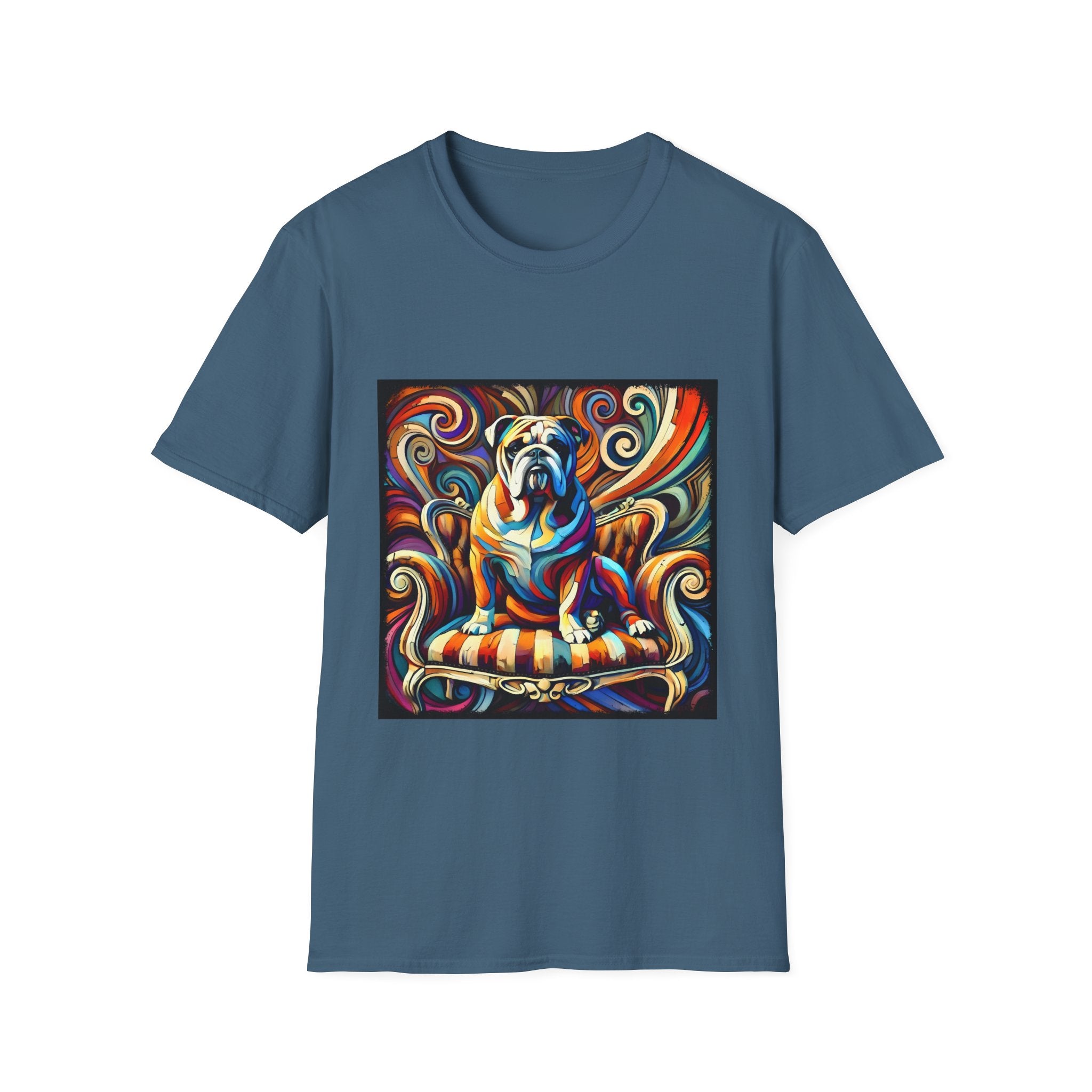 Bulldog Bold Swirl | Unisex Dog T-Shirt