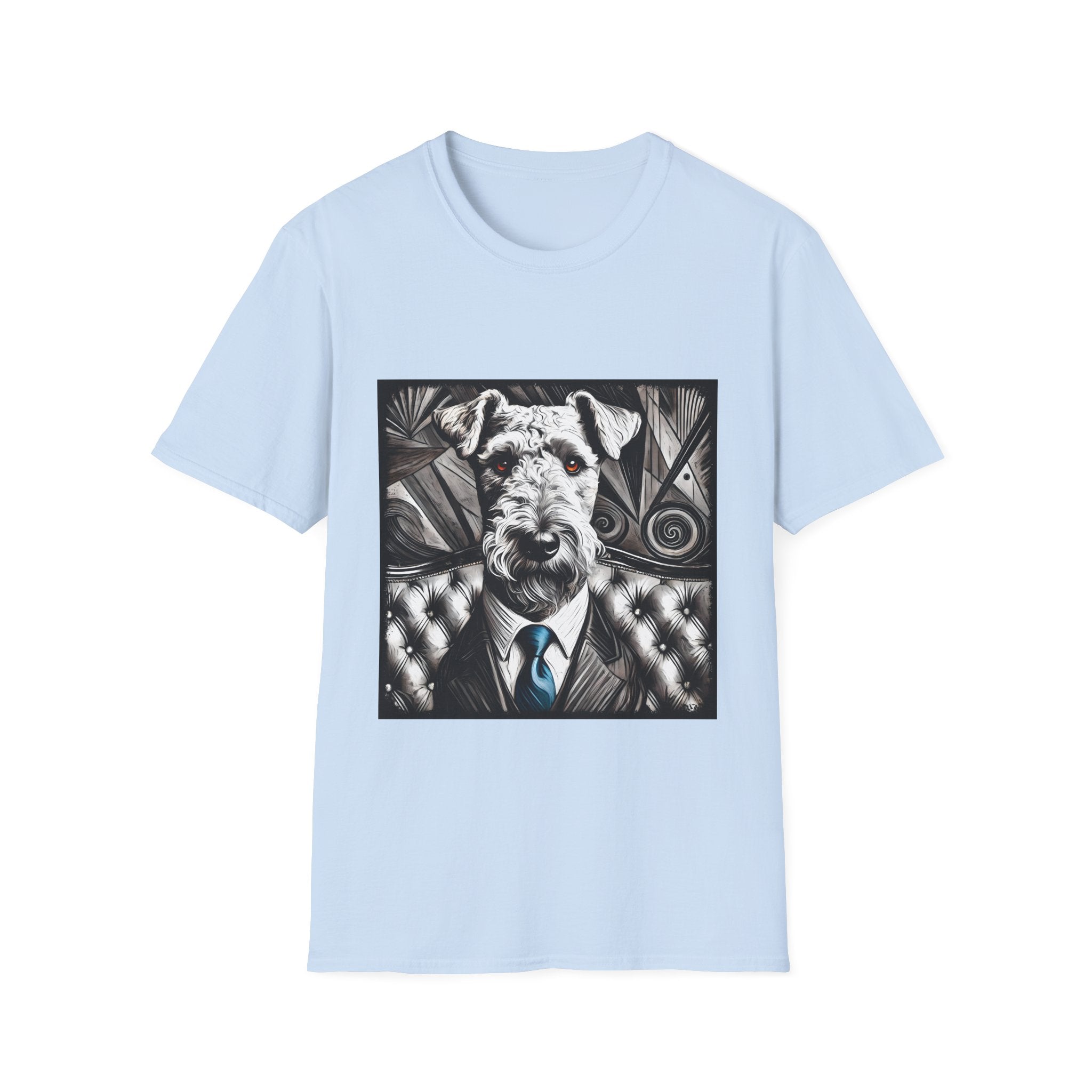 Airedale Terrier B&W Bold Eyes | Unisex Dog T-Shirt