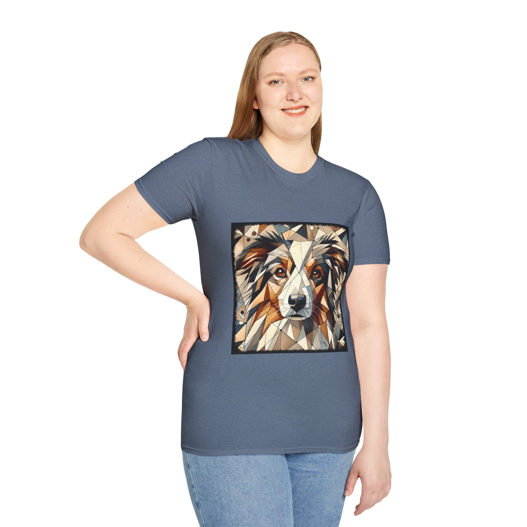 Australian Shepherd Warm Geometric | Unisex Dog T-Shirt