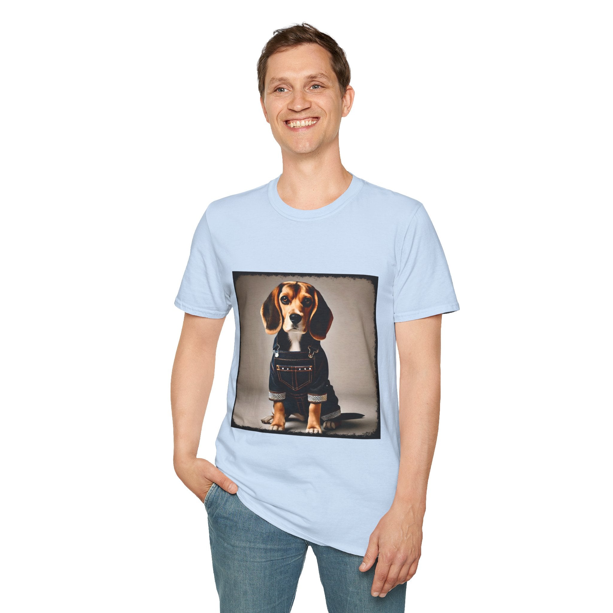Beagle Denim Dream | Unisex Dog T-Shirt