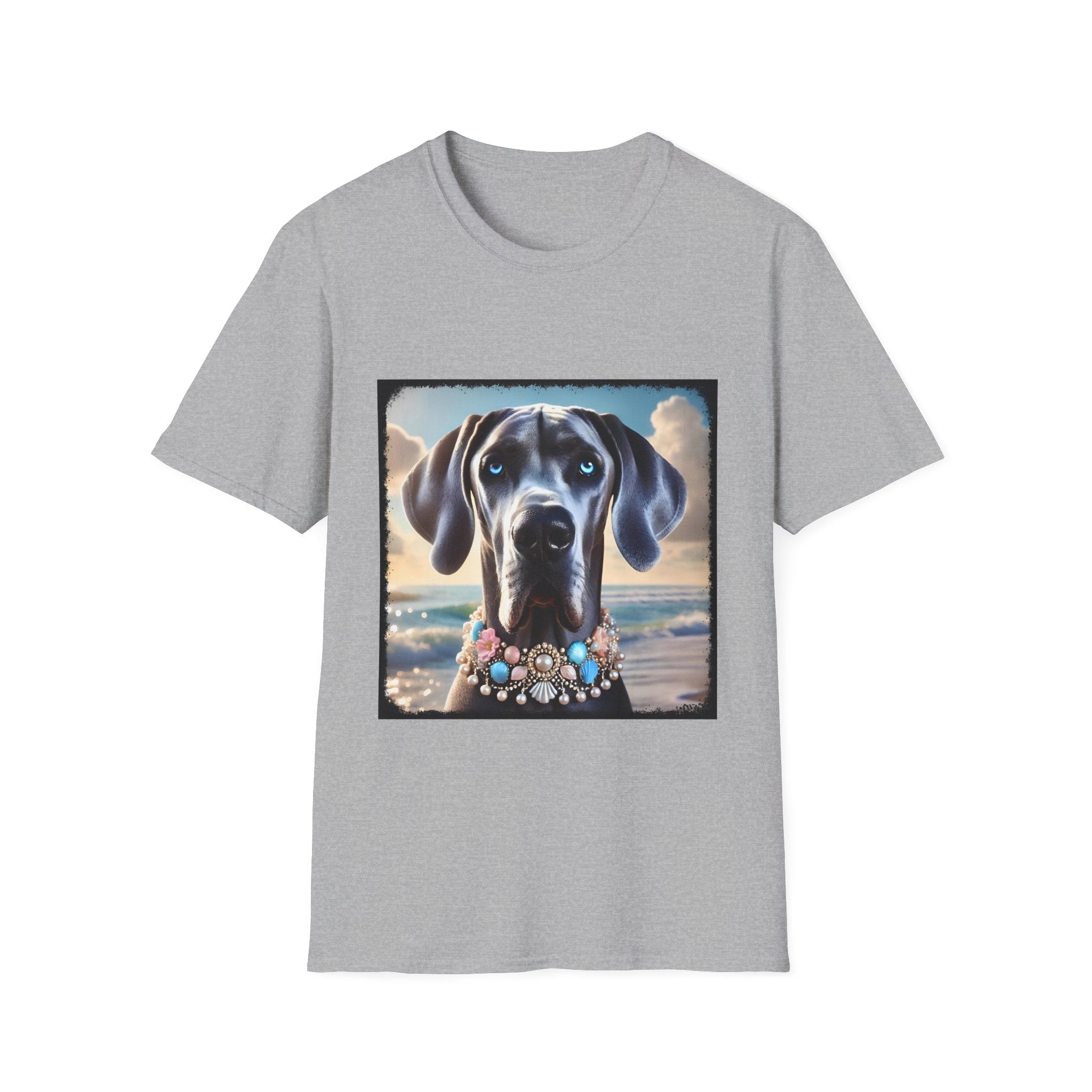Great Dane Beach Beauty | Unisex Dog T-Shirt