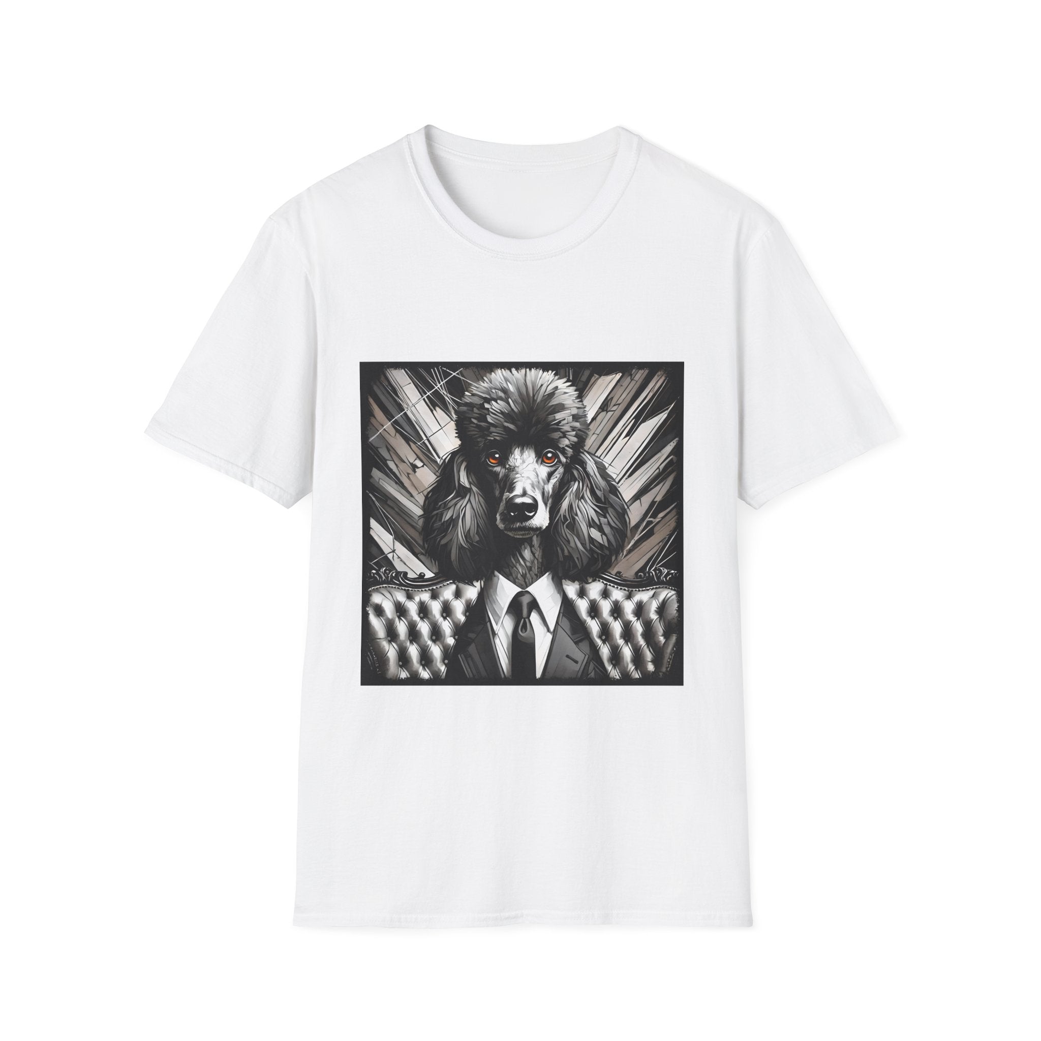 Poodle B&W Bold Eyes II | Unisex Dog T-Shirt