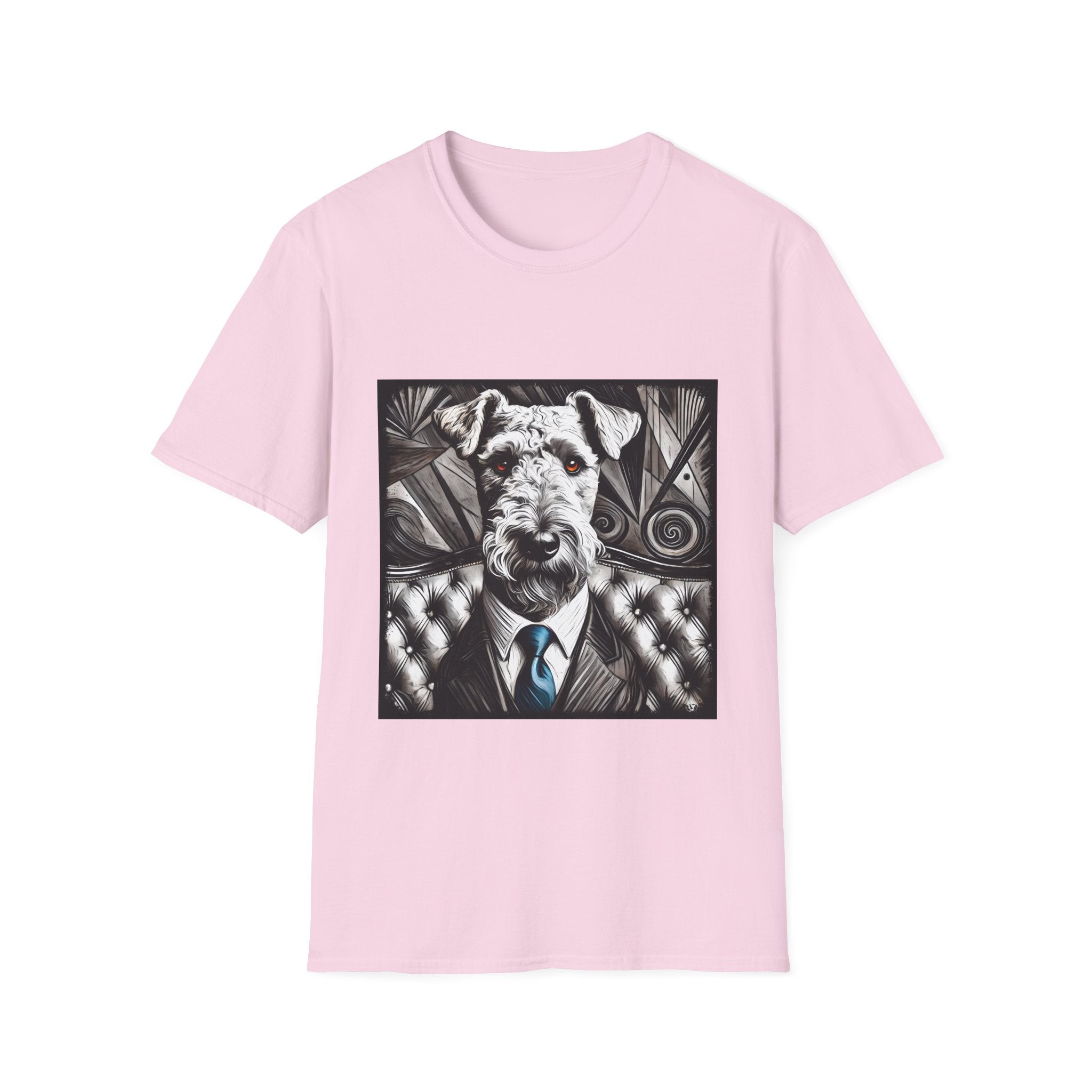 Airedale Terrier B&W Bold Eyes | Unisex Dog T-Shirt