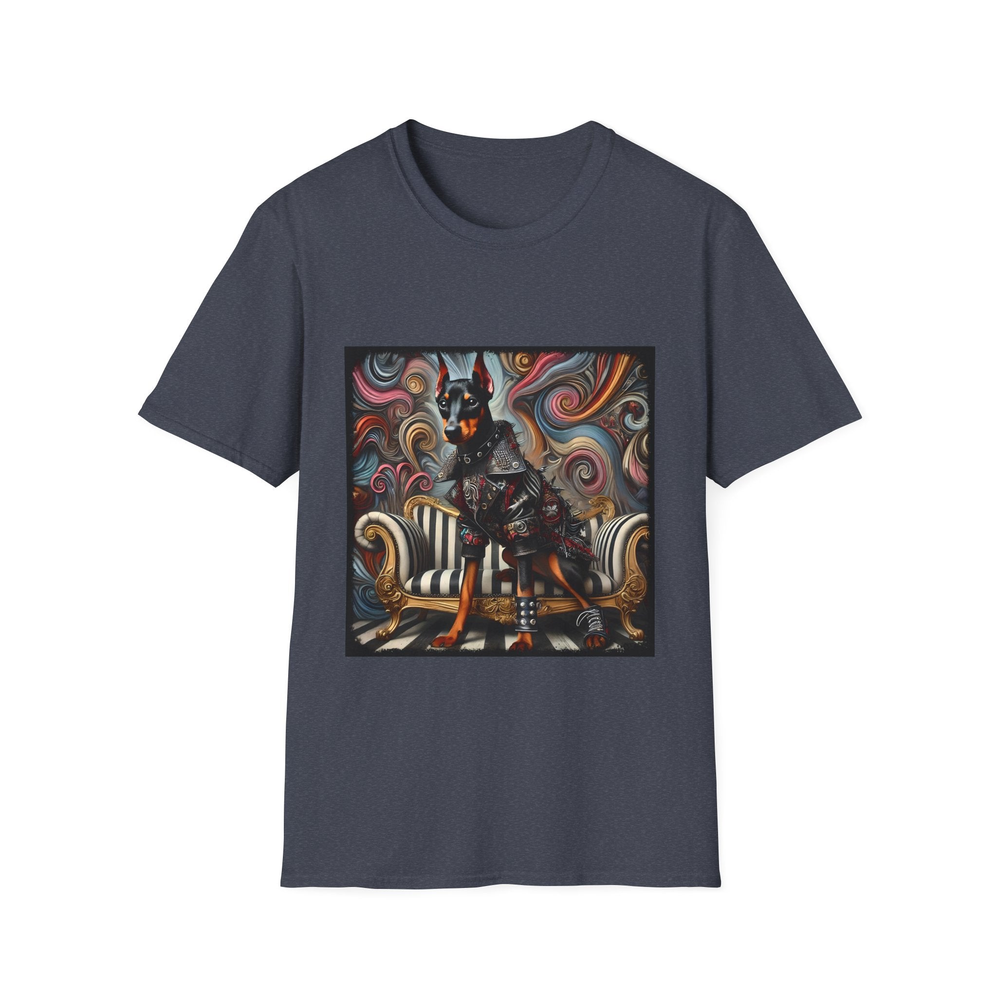 Doberman Pinscher Edgy Rocker | Unisex Dog T-Shirt