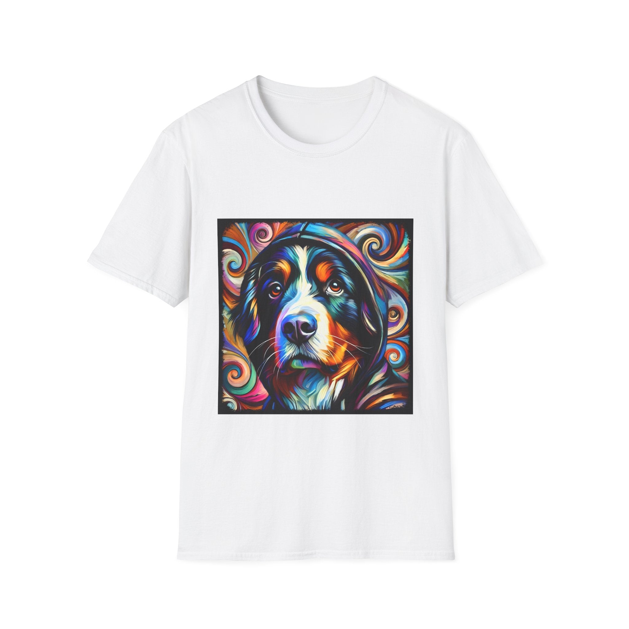 Bernese Mountain Dog Relaxed Swirl | Unisex Dog T-Shirt