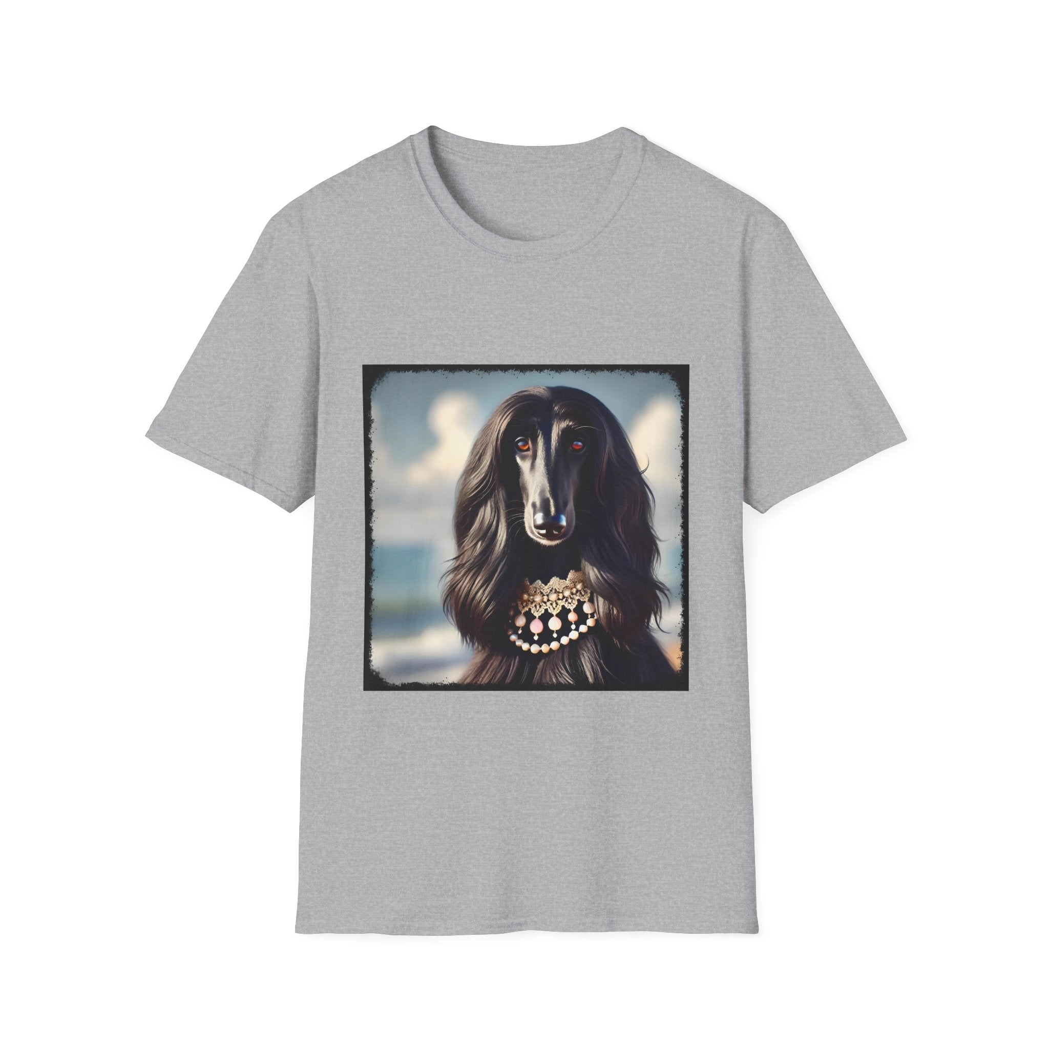 Afghan Hound Beach Bombshell | Unisex Dog T-Shirt