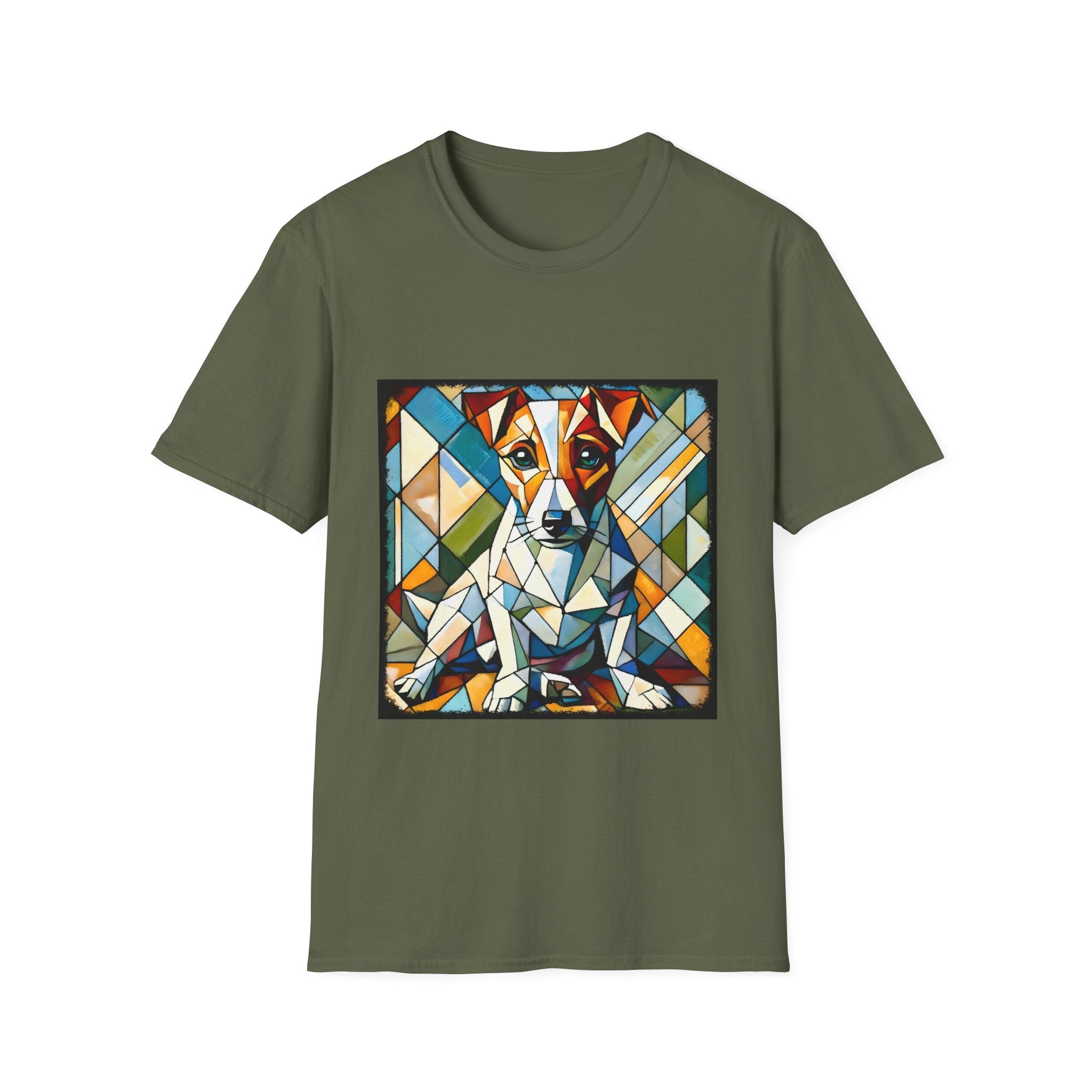 Jack Russell Terrier Bold Geometric | Unisex Dog T-Shirt