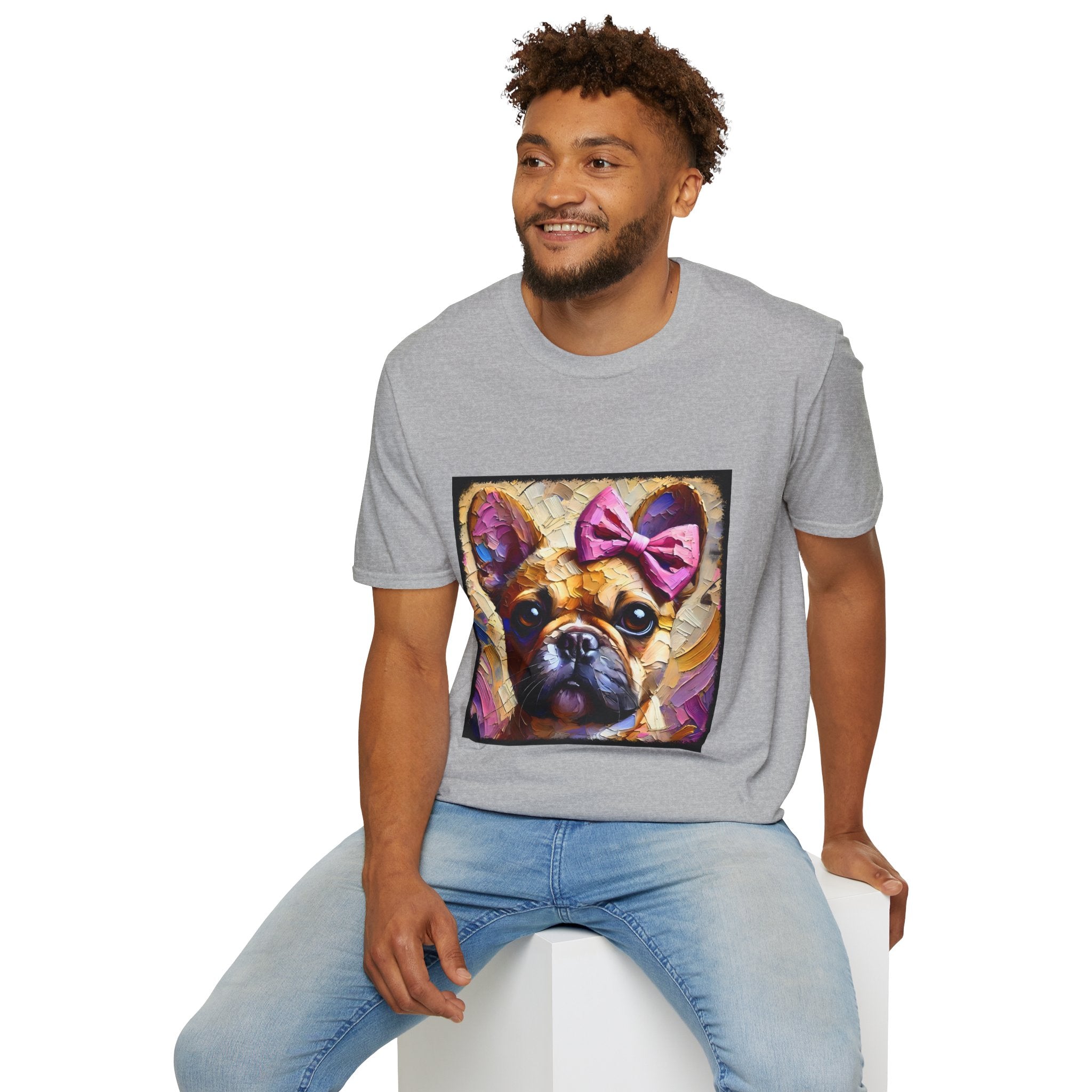 French Bulldog Textured Classic | Unisex Dog T-Shirt