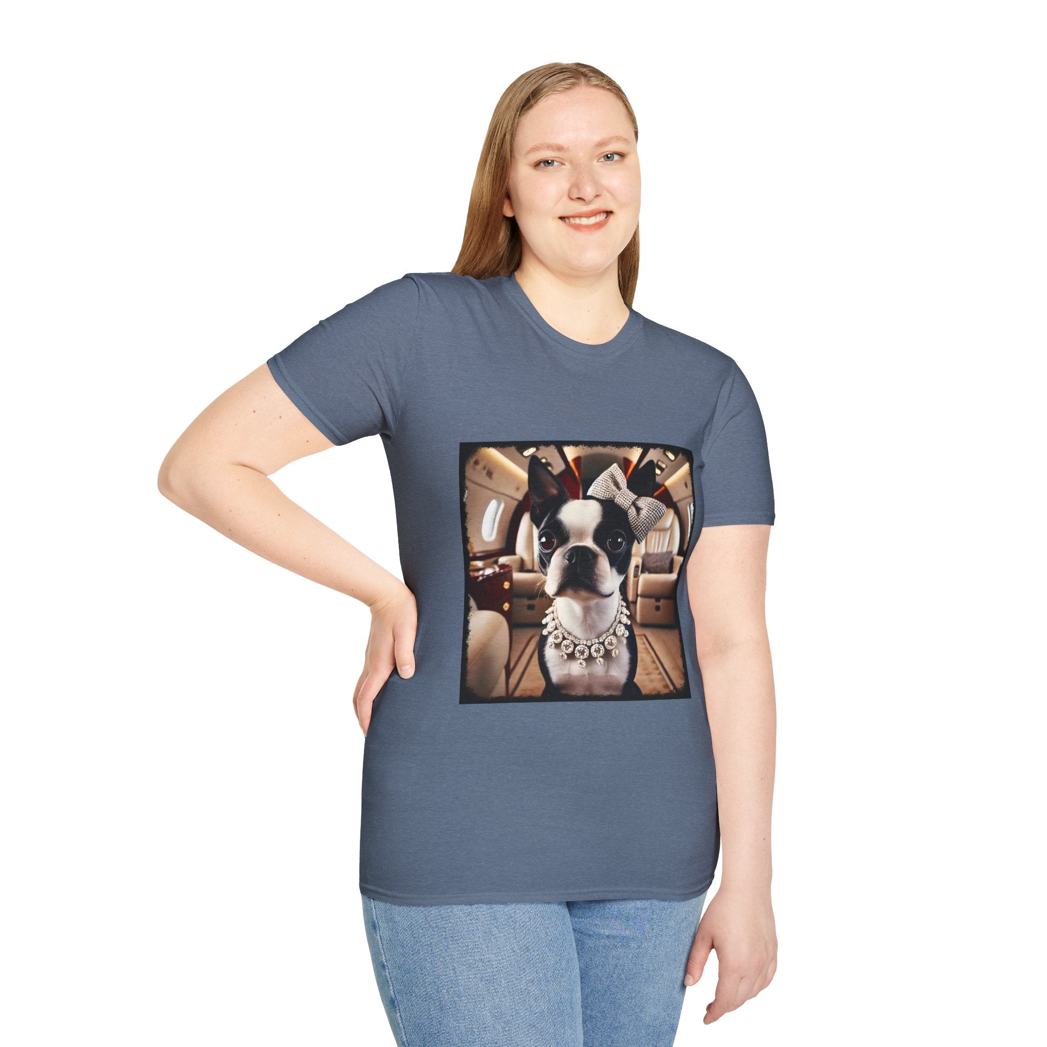 Boston Terrier Jet Setter | Unisex Dog T-Shirt