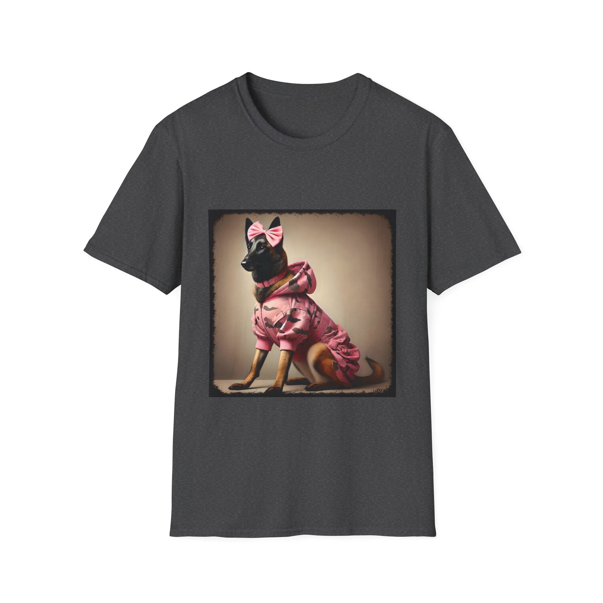 Belgian Malinois Pink Camo Cutie | Unisex Dog T-Shirt