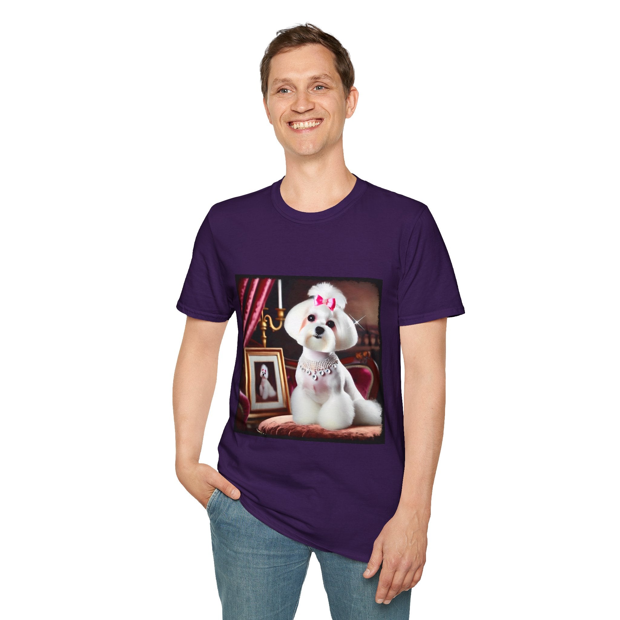 Maltese Pink Princess | Unisex Dog T-Shirt