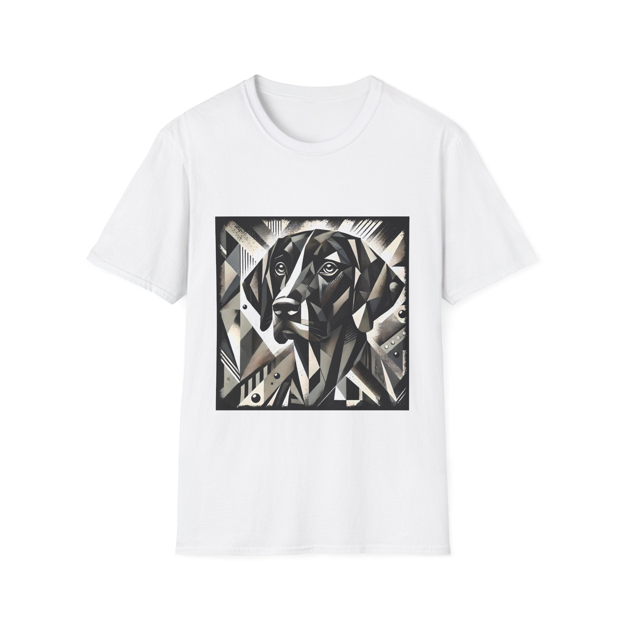 German Shorthaired Pointer B&W Geometric  | Unisex Dog T-Shirt