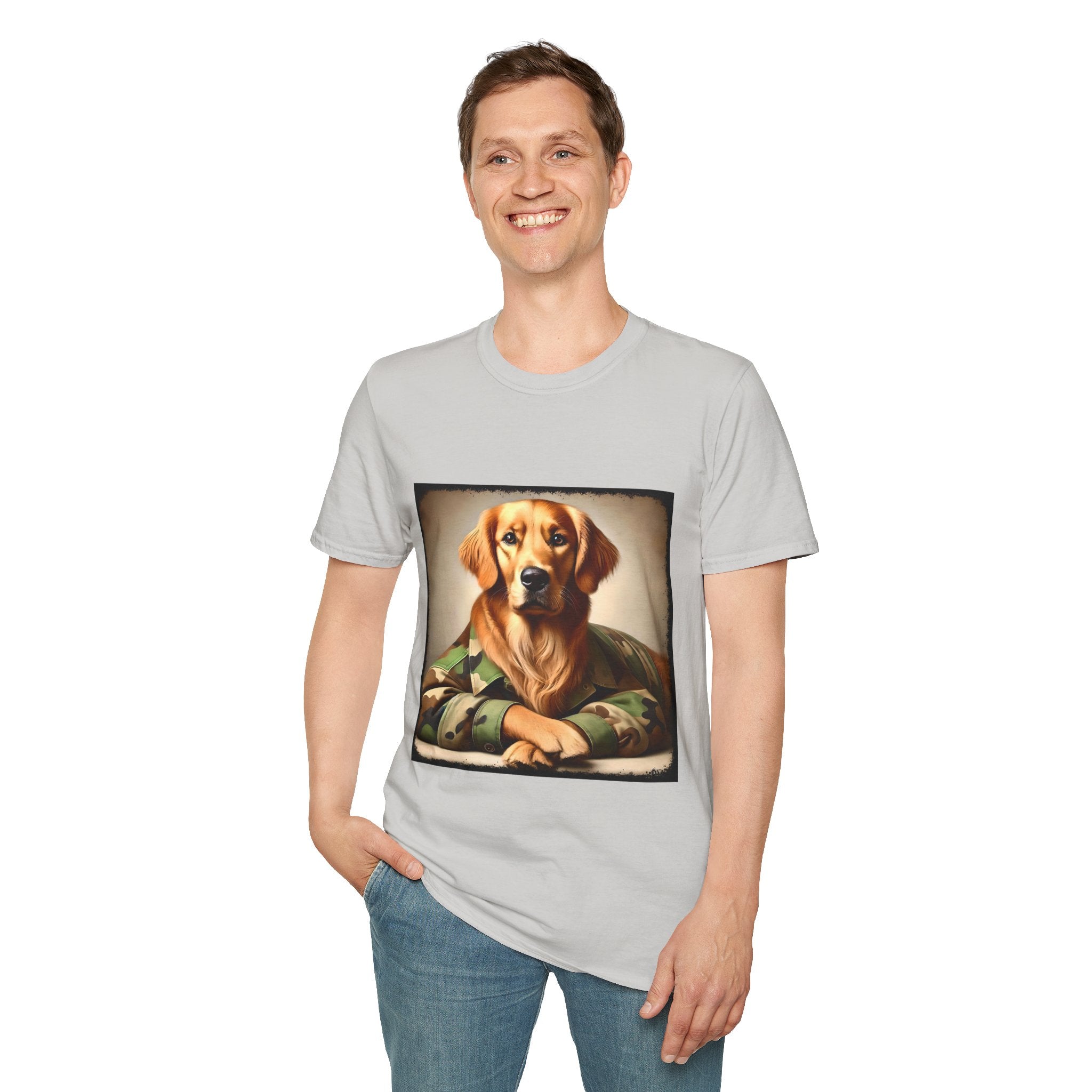 Golden Retriever Bark Battalion | Unisex Dog T-Shirt