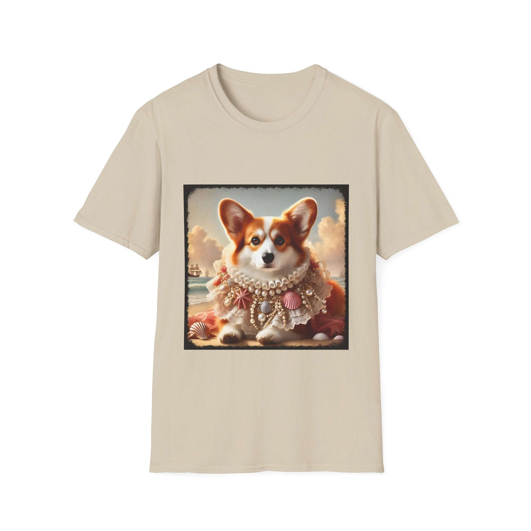 Pembroke Welsh Corgi Beach Muse | Unisex Dog T-Shirt